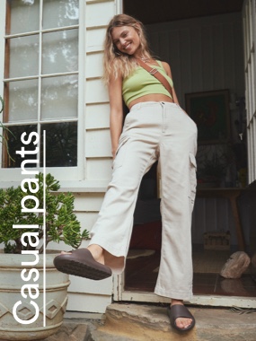 Casual Pants. Click to shop.