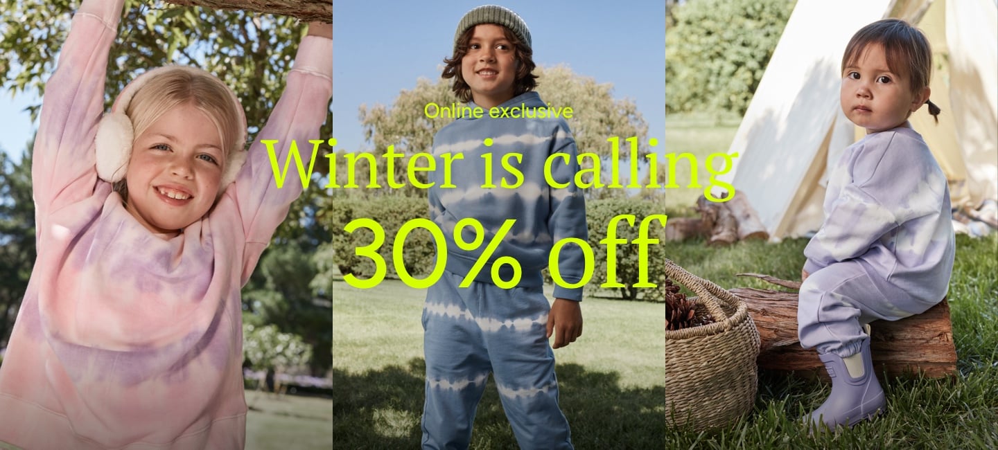 Winter is calling. 30% off.
