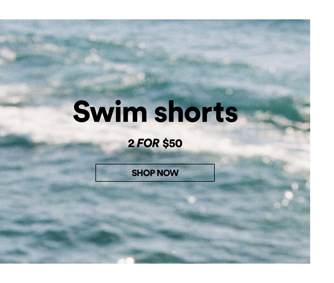 Swim Shorts. Click to Shop.