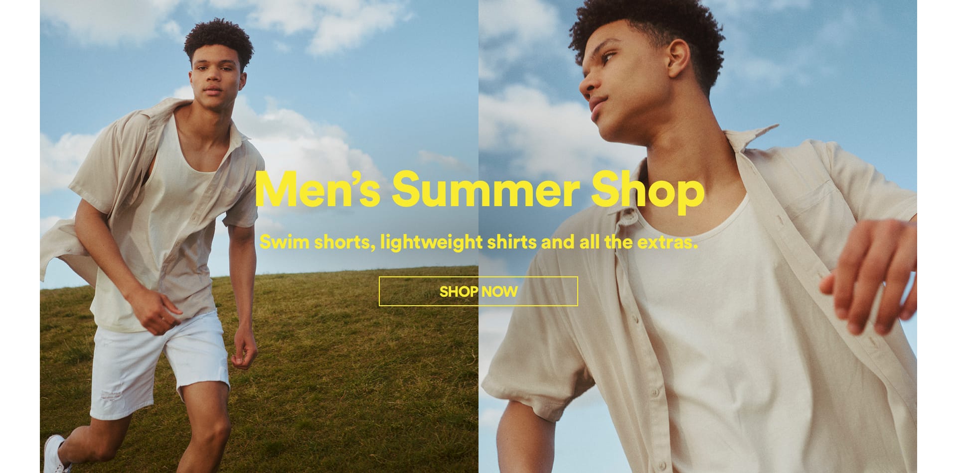 Cotton On Men's Summer Shop. Click to shop.