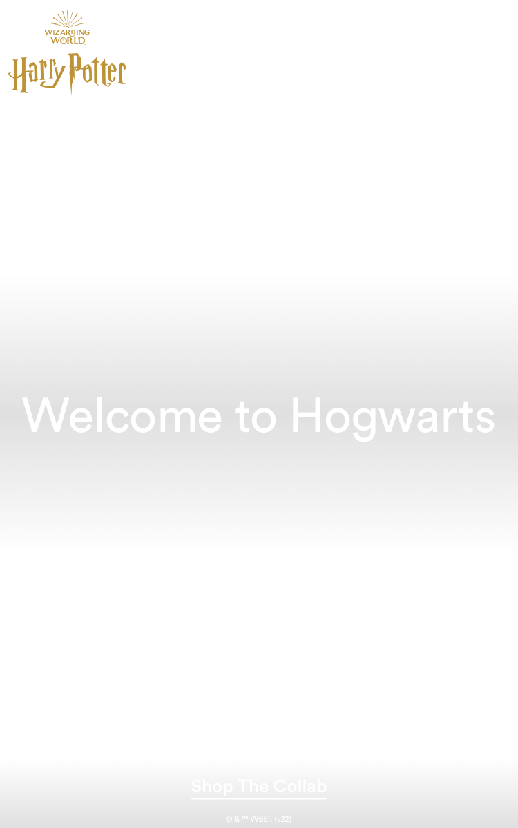 Welcome to Hogwarts. Click to Shop Harry Potter.