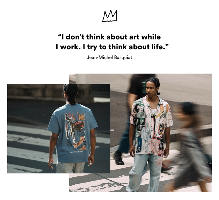 I don't think about art while I work. I try to think about life. - Jean-Michel Basquiat