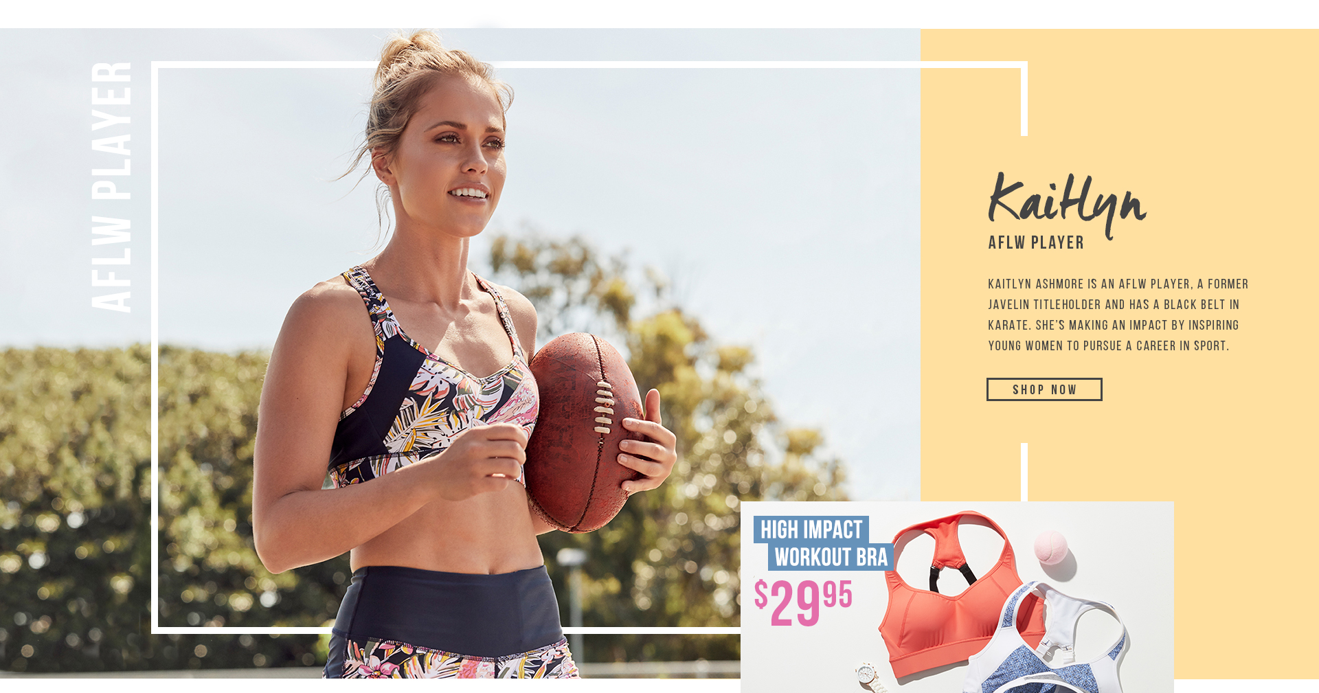 BODY | Kaitlyn Ashmore- AFLW Player. Shop Now