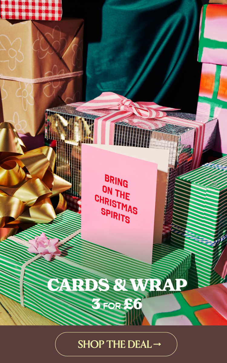 Cards & Wrap. 3 For £6. Shop The Deal.