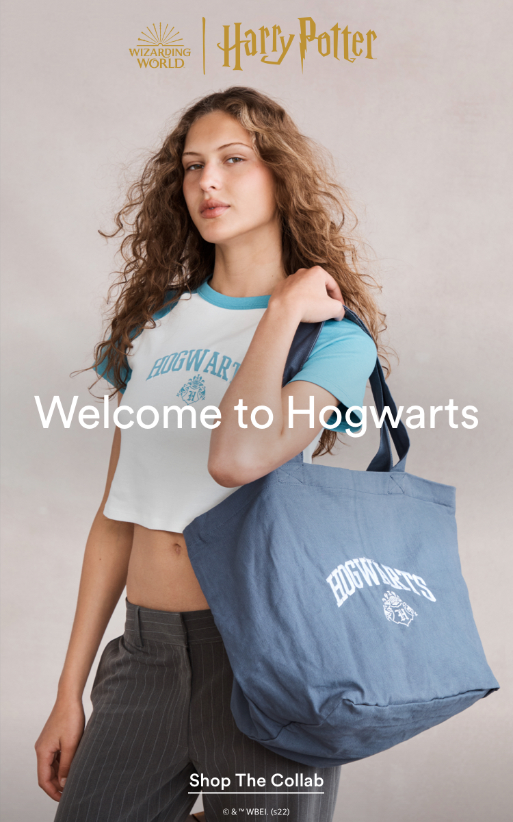 Welcome to Hogwarts. Click to Shop The Collab. T&Cs Apply.