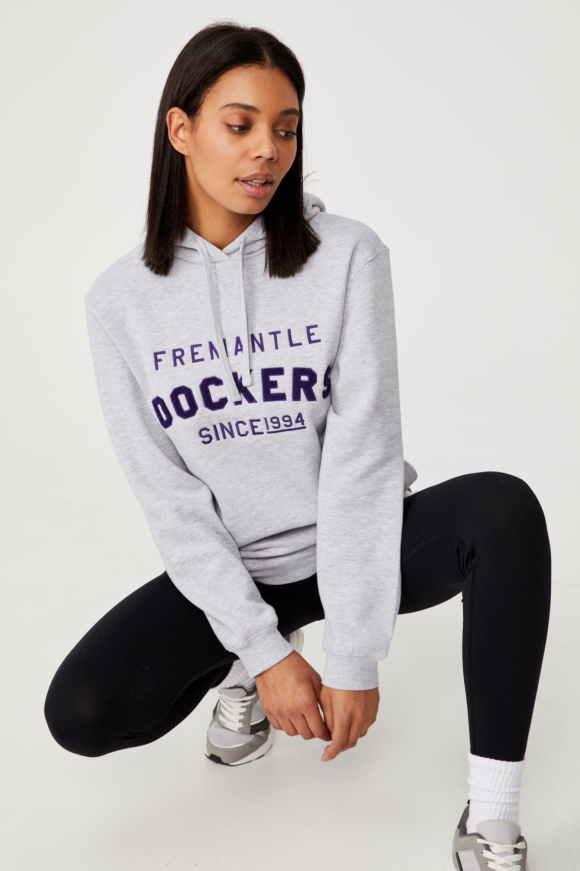AFL - Afl Womens Embroidered Chenille Hoodie - Fremantle
