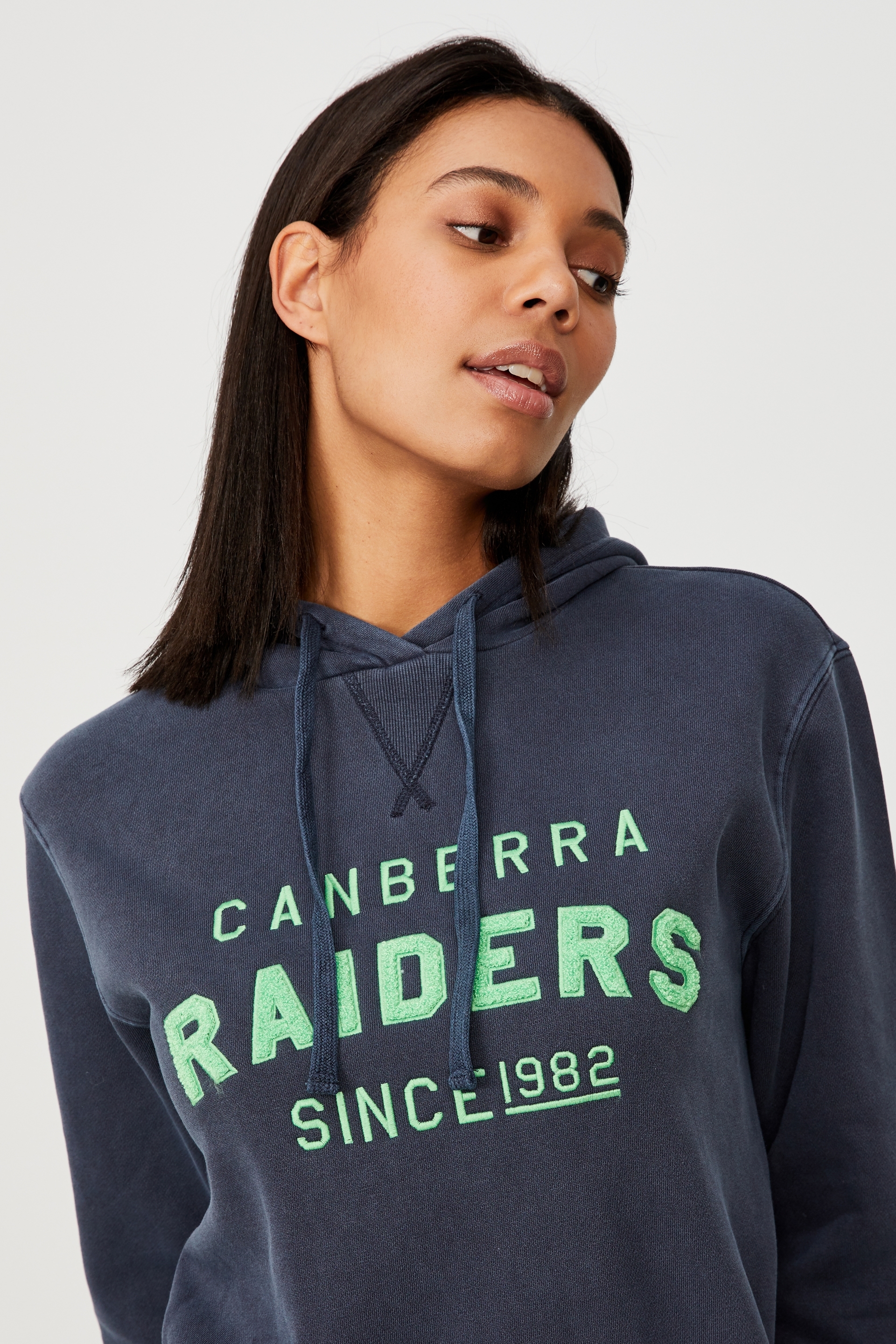 NRL - Nrl Womens Embroidered Chenille Hoodie - Raiders