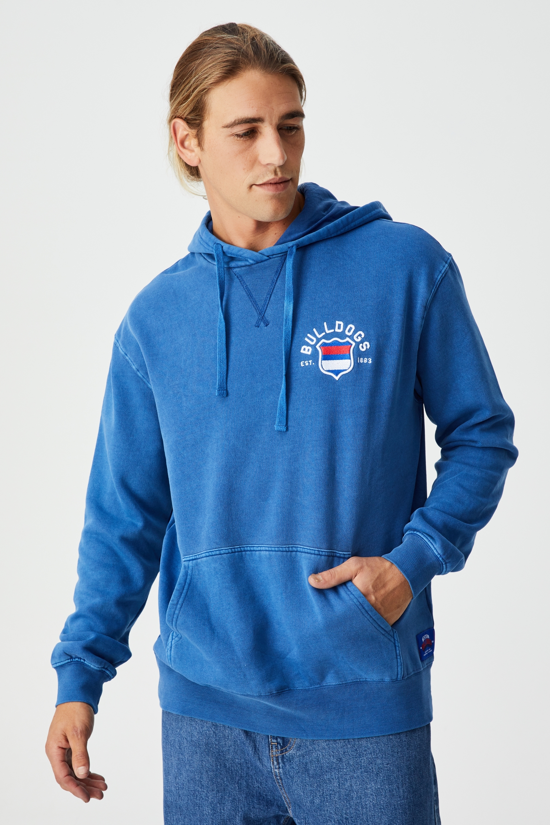 AFL - Afl Mens Chest Embroidery Hoodie - Western bulldogs
