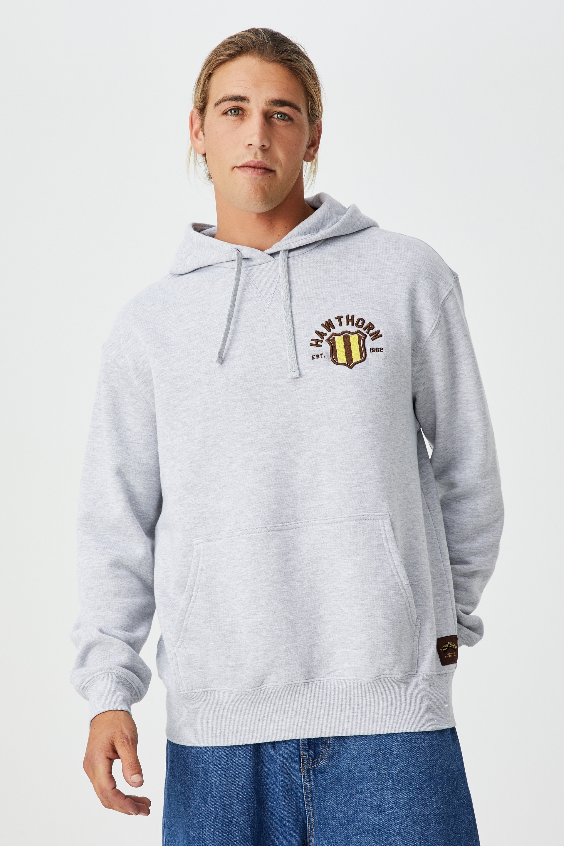 AFL - Afl Mens Chest Embroidery Hoodie - Hawthorn