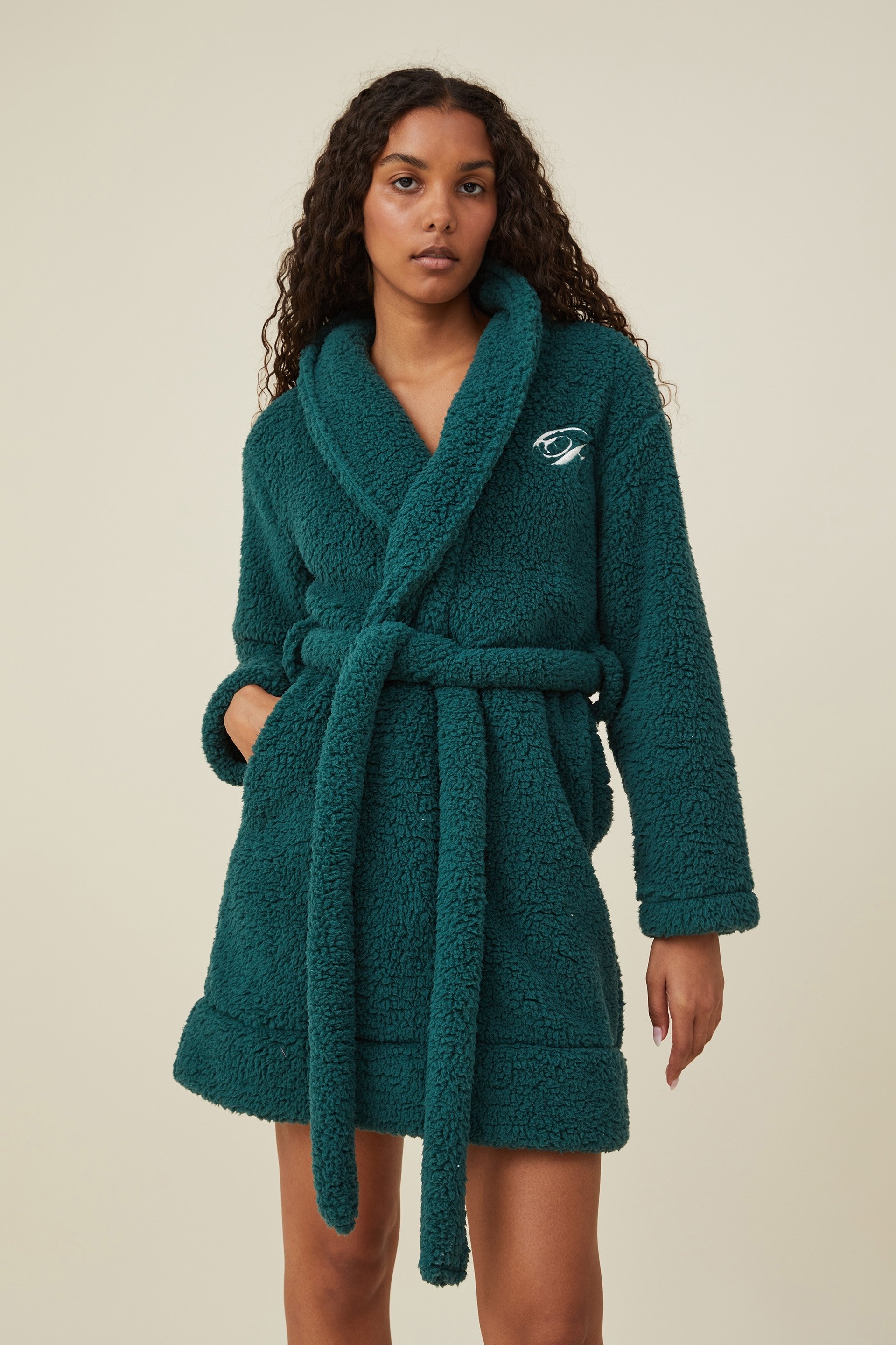 Body - Personalisation Hotel Luxe Snuggle Robe - Forrest green