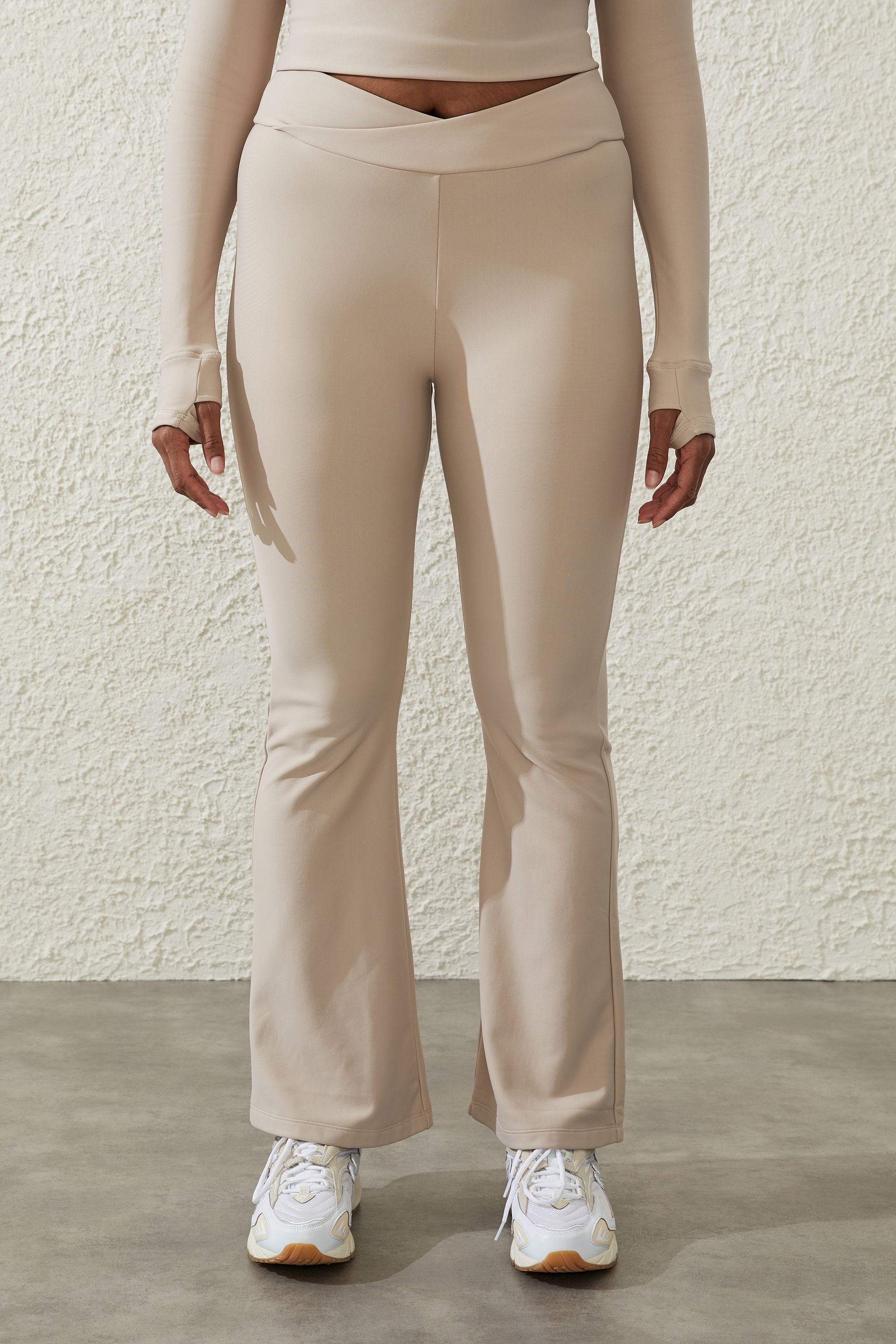Fleece Lined Full Length Flare Pants by Cotton On Body Active Online, THE  ICONIC