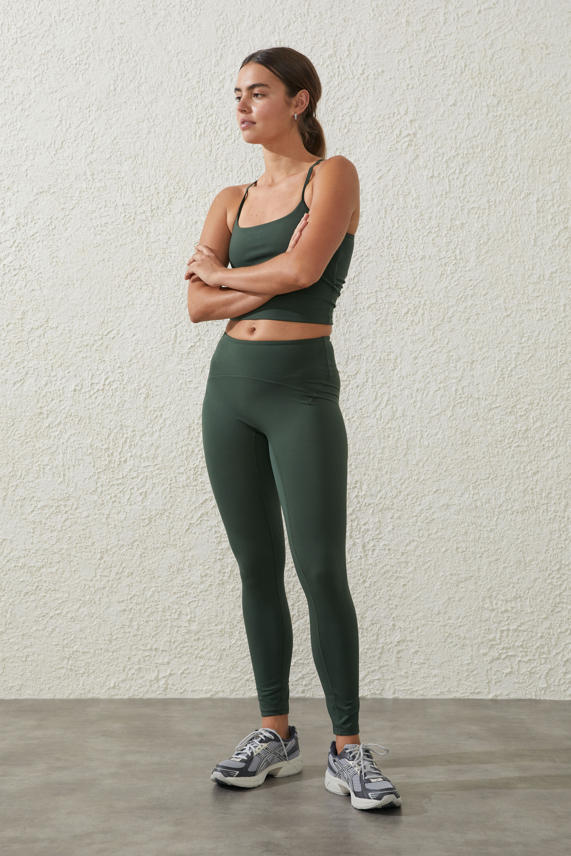 Cotton:On active leggings in green