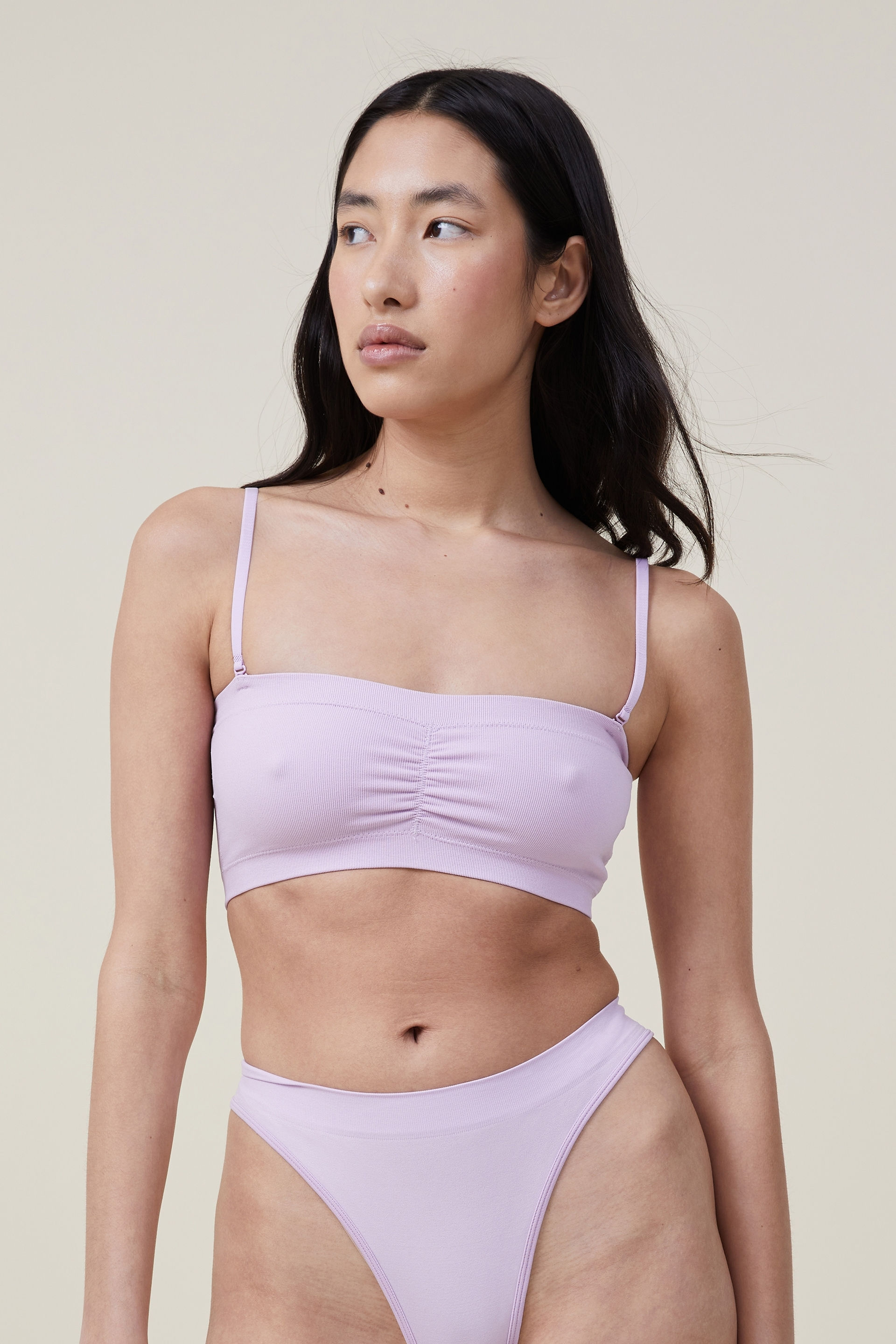 Seamless Gathered Padded Bandeau