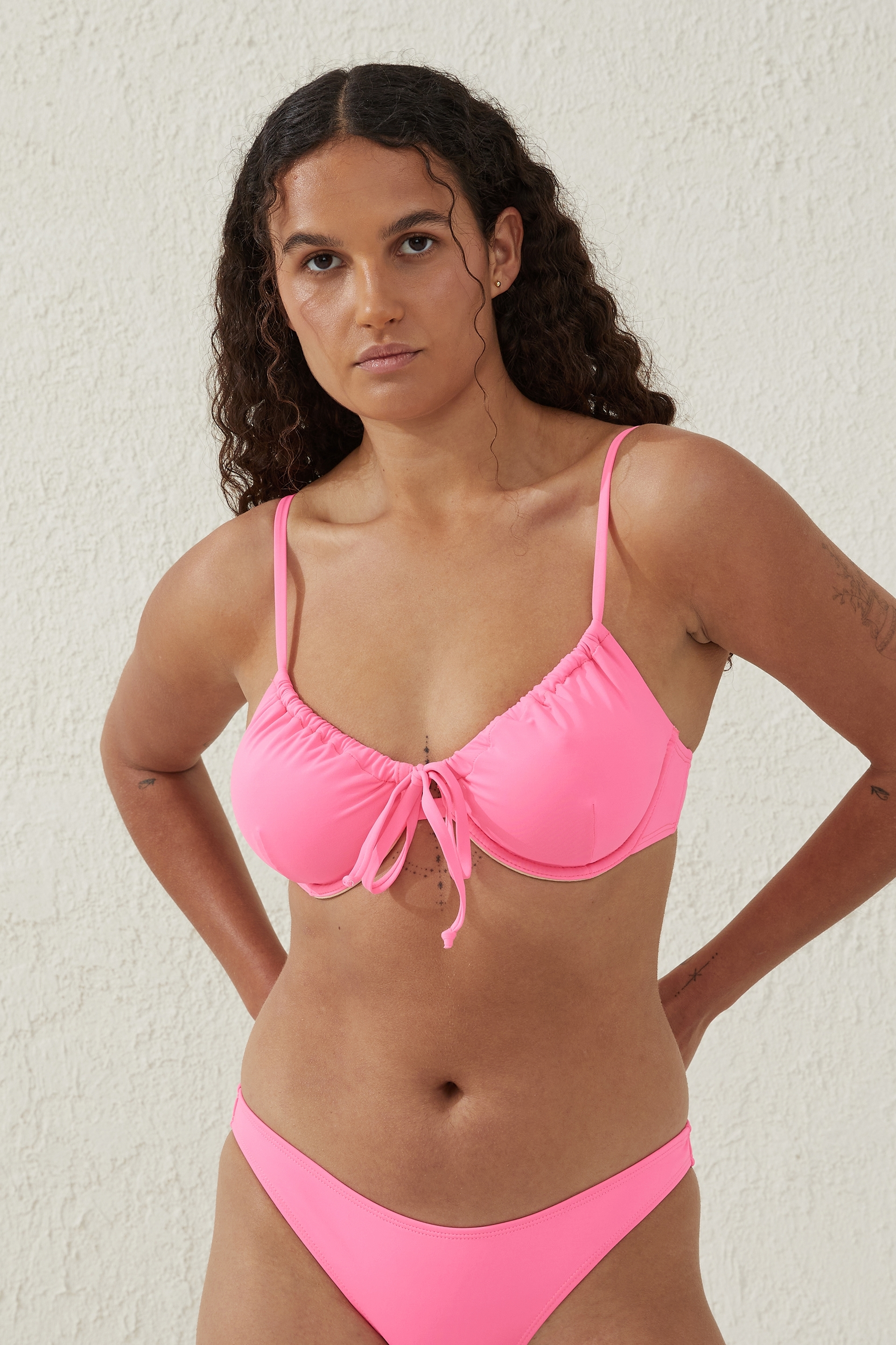 underwire bikini top cotton on