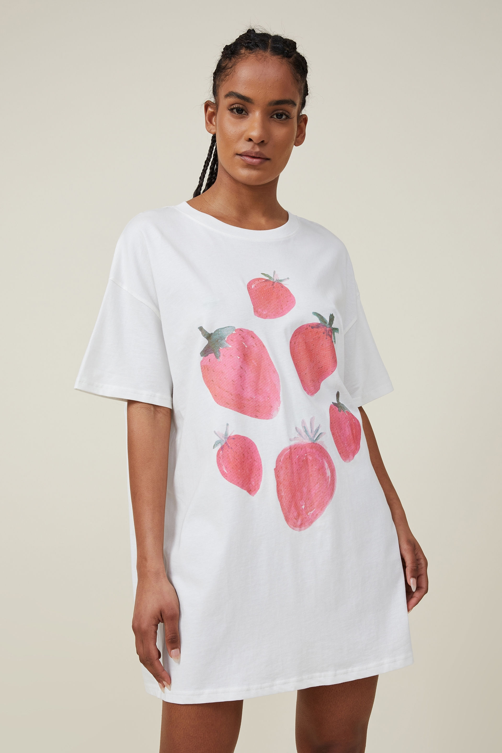 the strawberry shirt