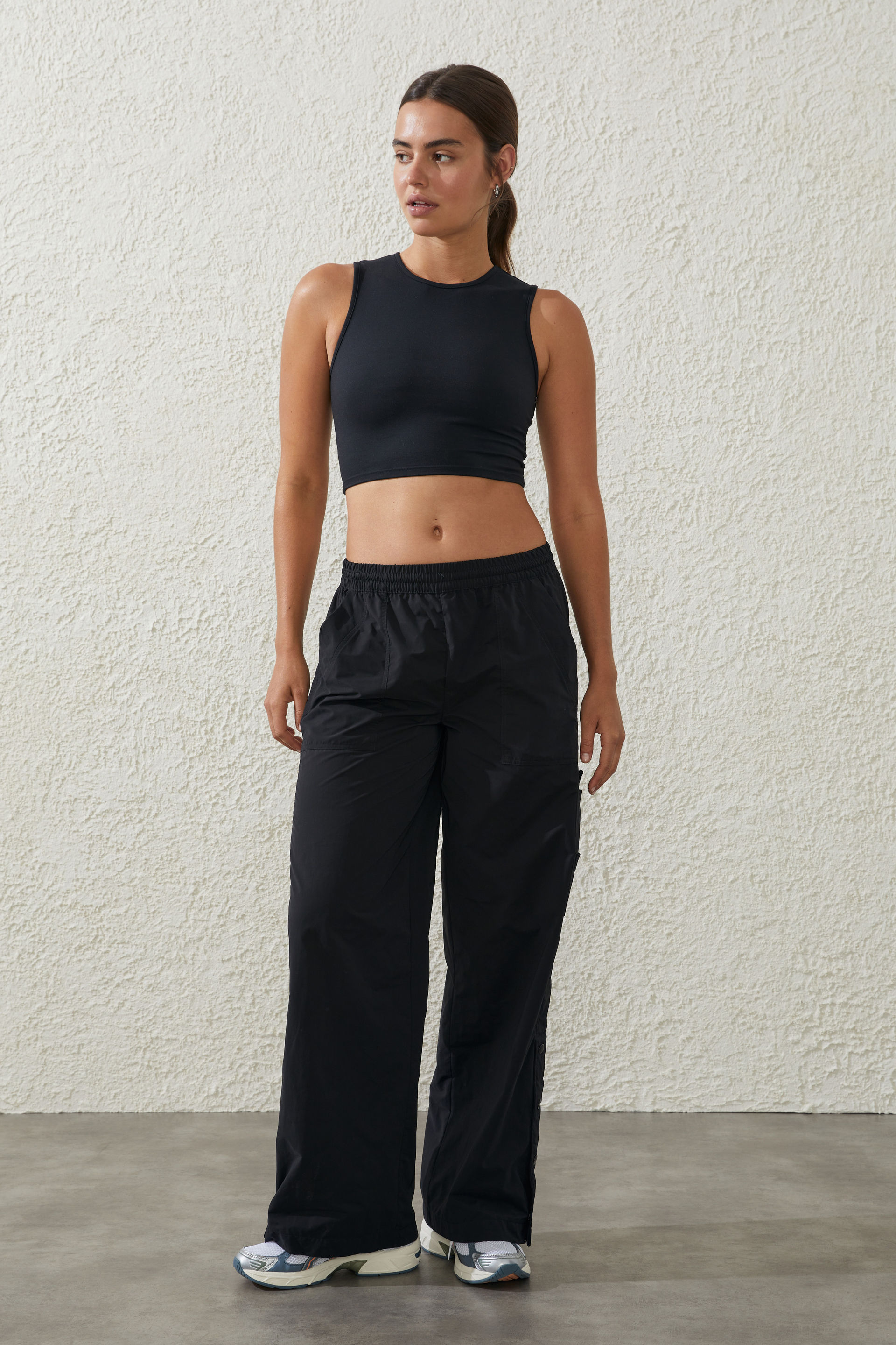 Fleece Lined Full Length Flare Pants by Cotton On Body Active