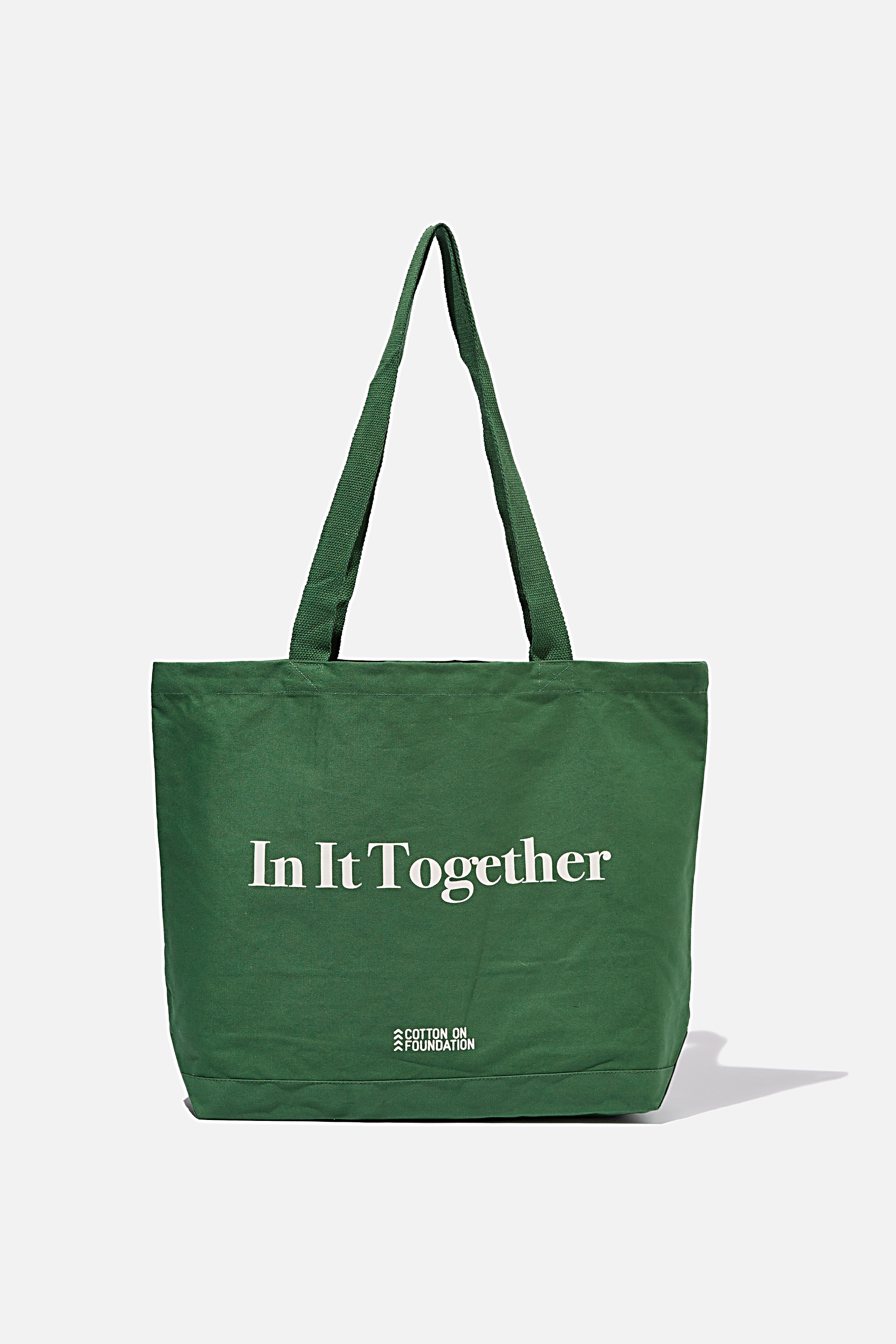 Cotton On Foundation - Foundation Exclusive Tote Bag - In it together/heritage green