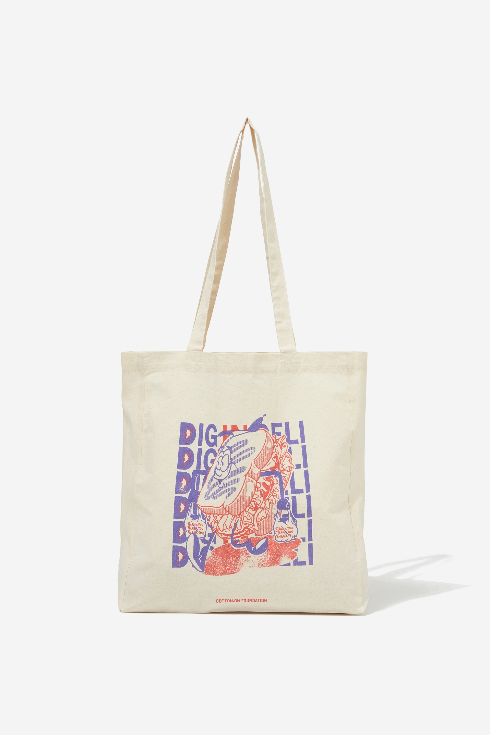 Cotton On Foundation - Foundation Typo Recycled Tote Bag - Dig in deli