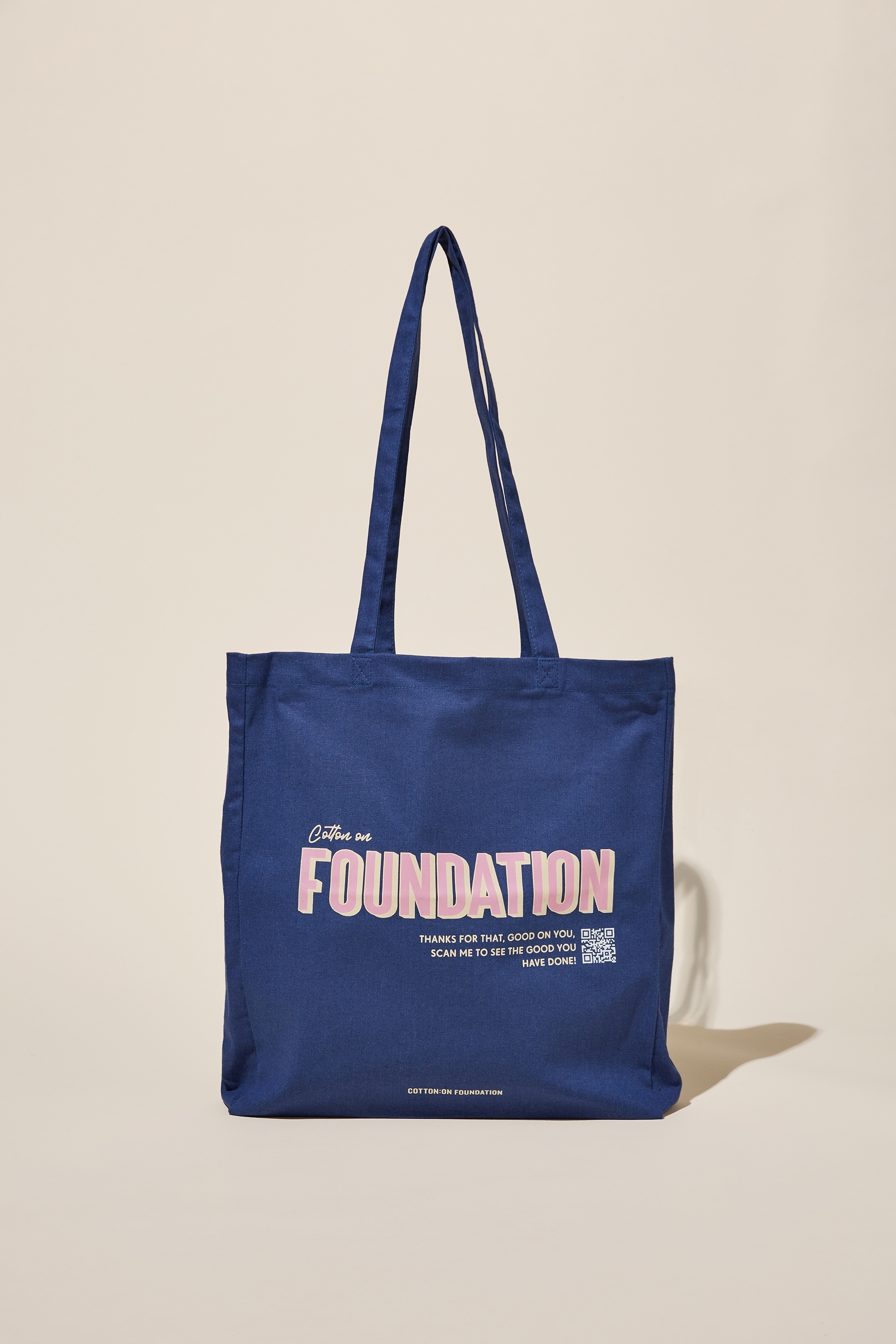 Cotton On Foundation - Foundation Adults Recycled Tote Bag - Foundation washed purple