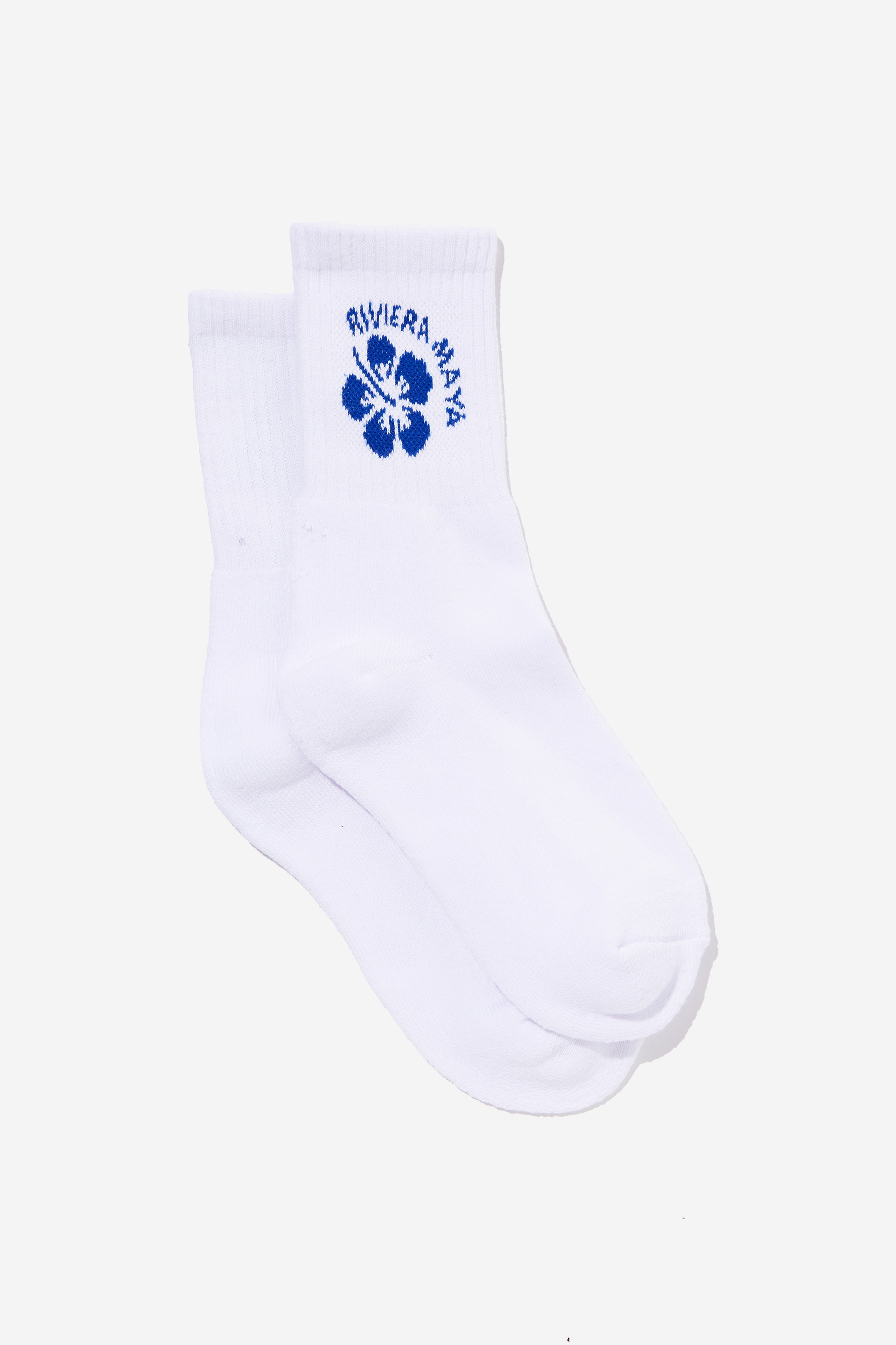 Factorie - Retro Sport Sock - White/riviera maya