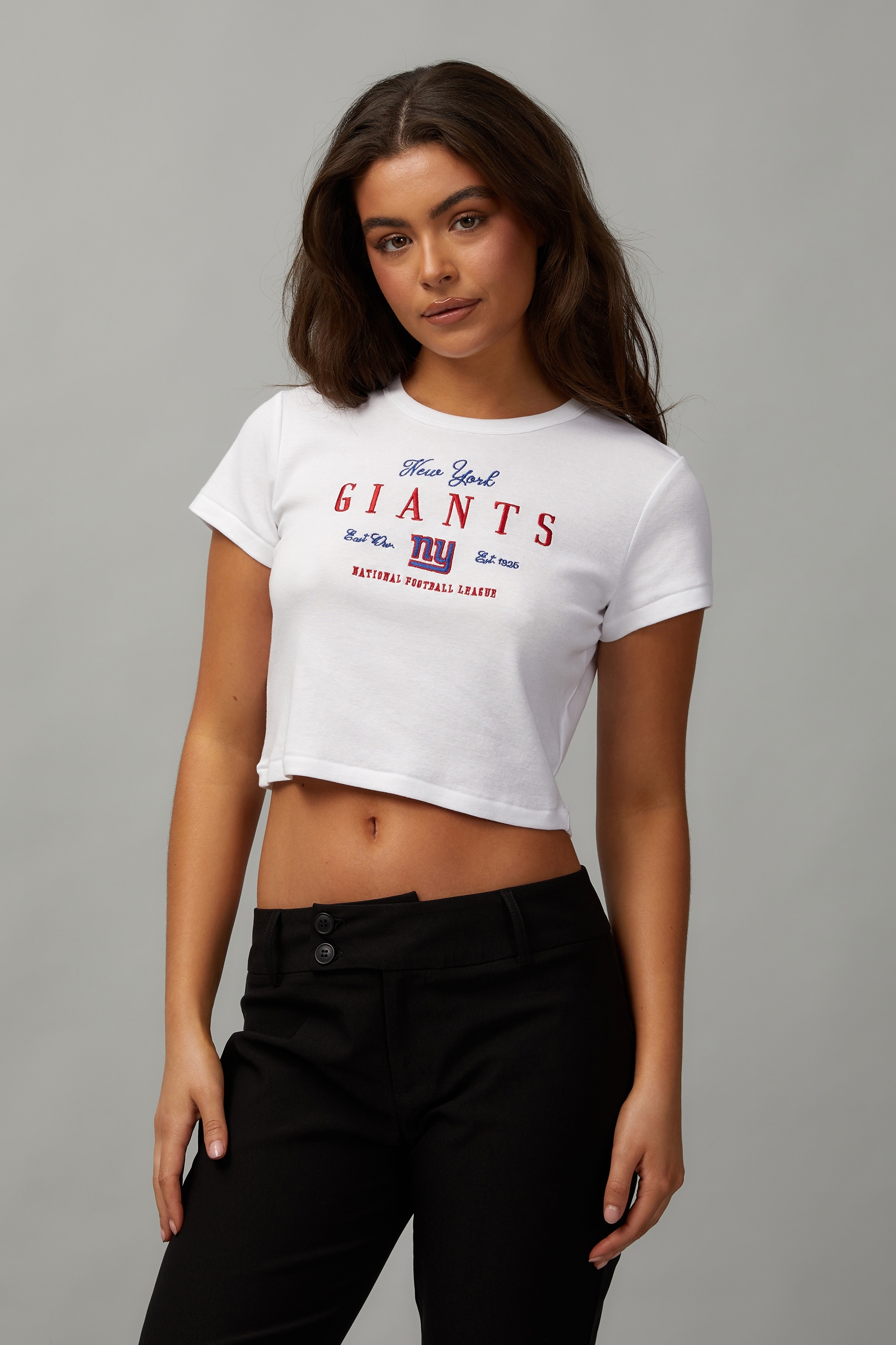 Lcn Nfl Cropped Fitted Graphic Tee