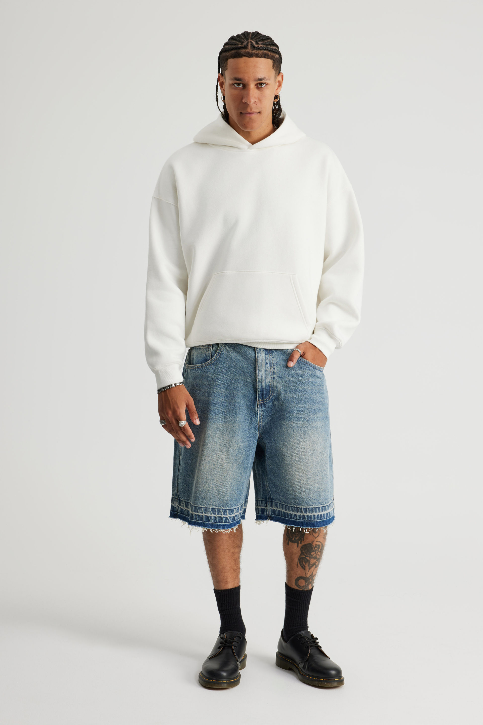 Factorie - Blue Notion Relaxed Baggy Denim Short