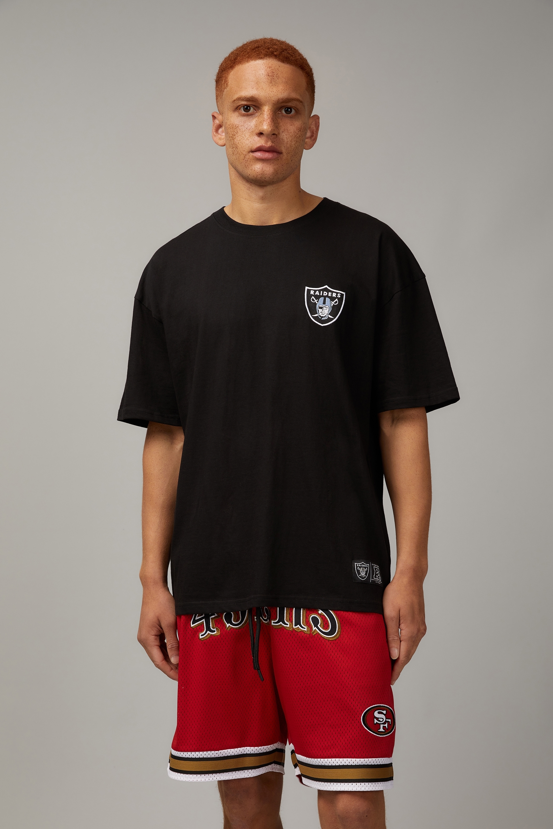 New era NFL Oversized Las Vegas Raiders Short Sleeve T-Shirt Black