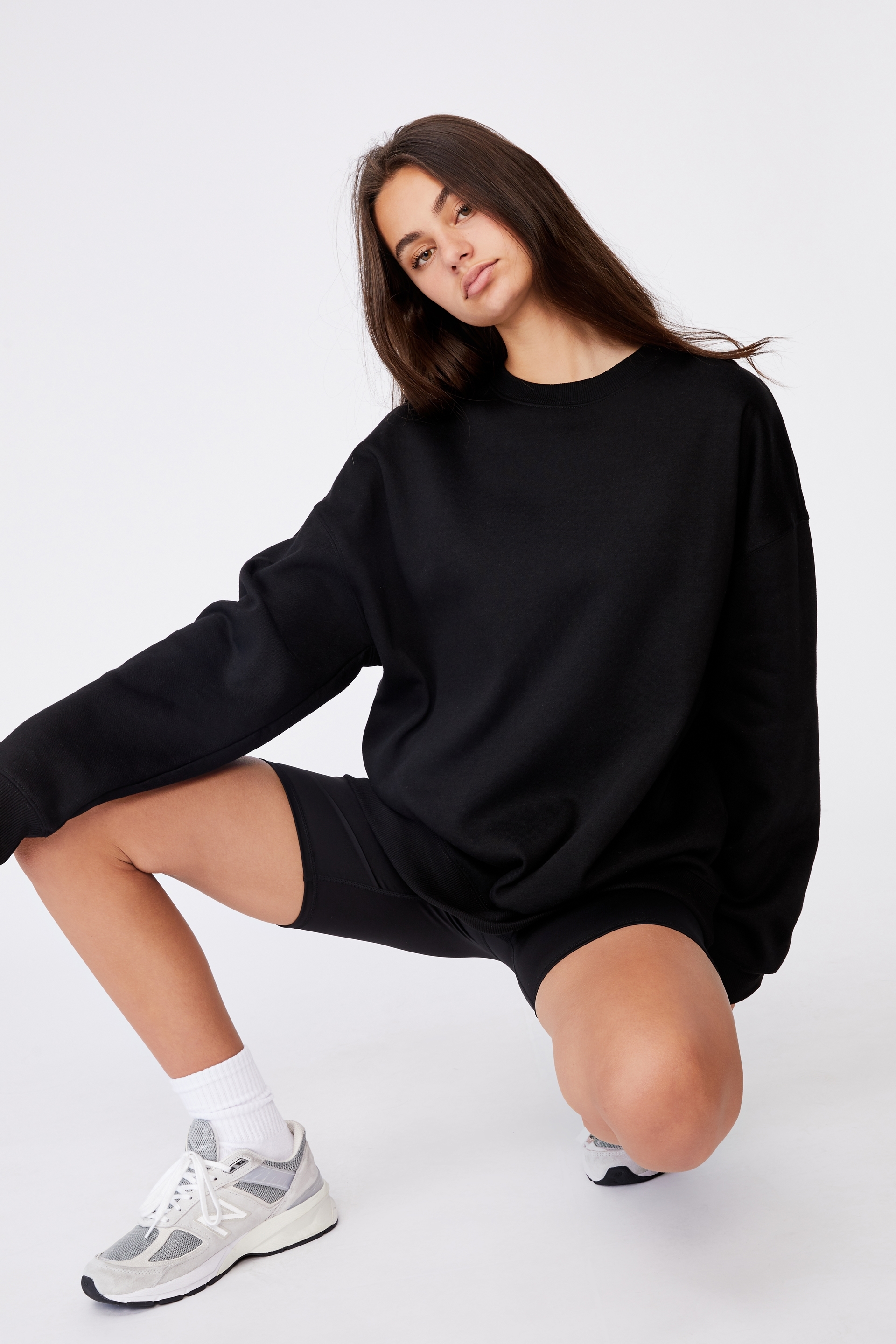 Oversized Crew Neck Sweater | Women's Fashion & Accessories | Factorie