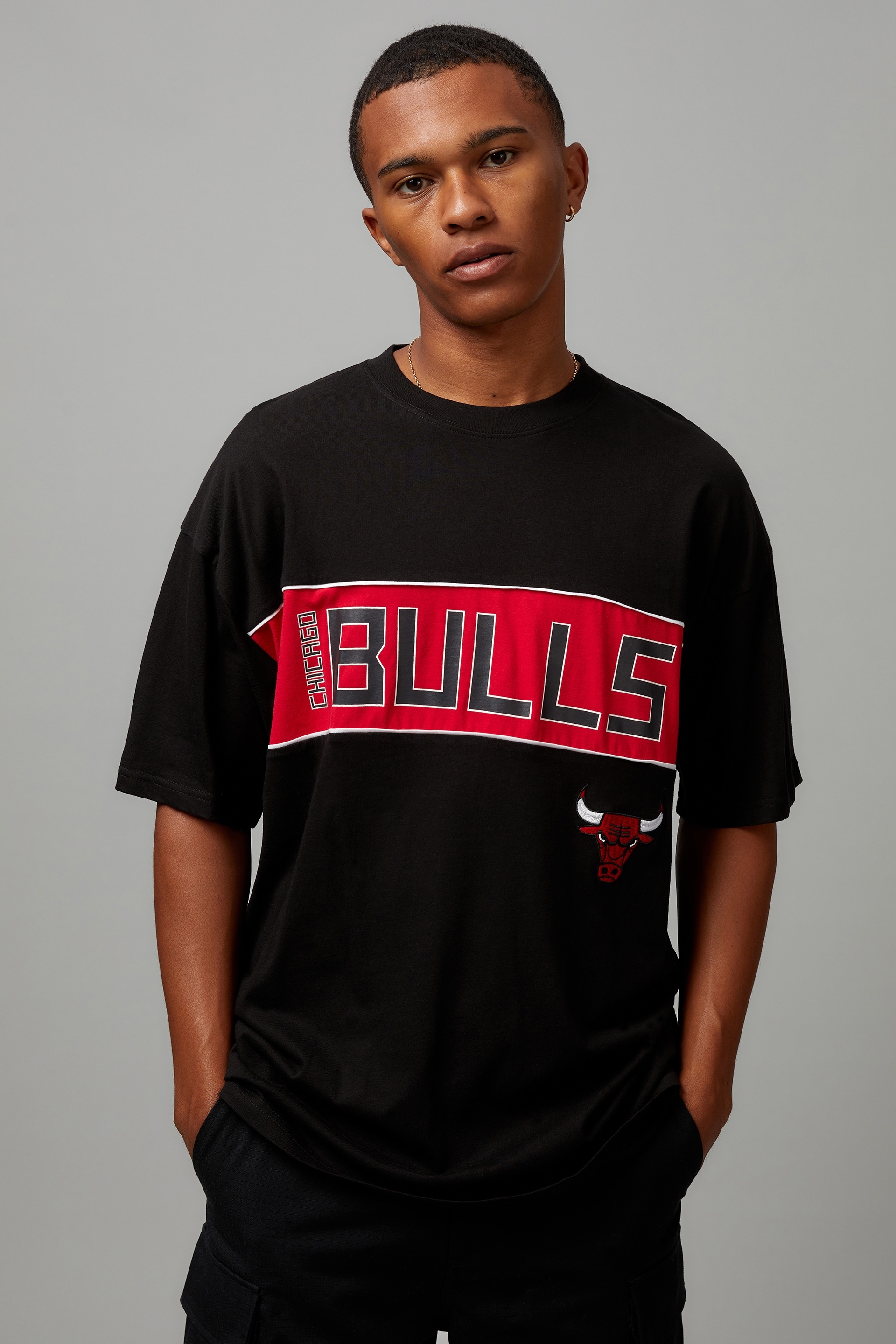 Oversized Nba Paneled T Shirt