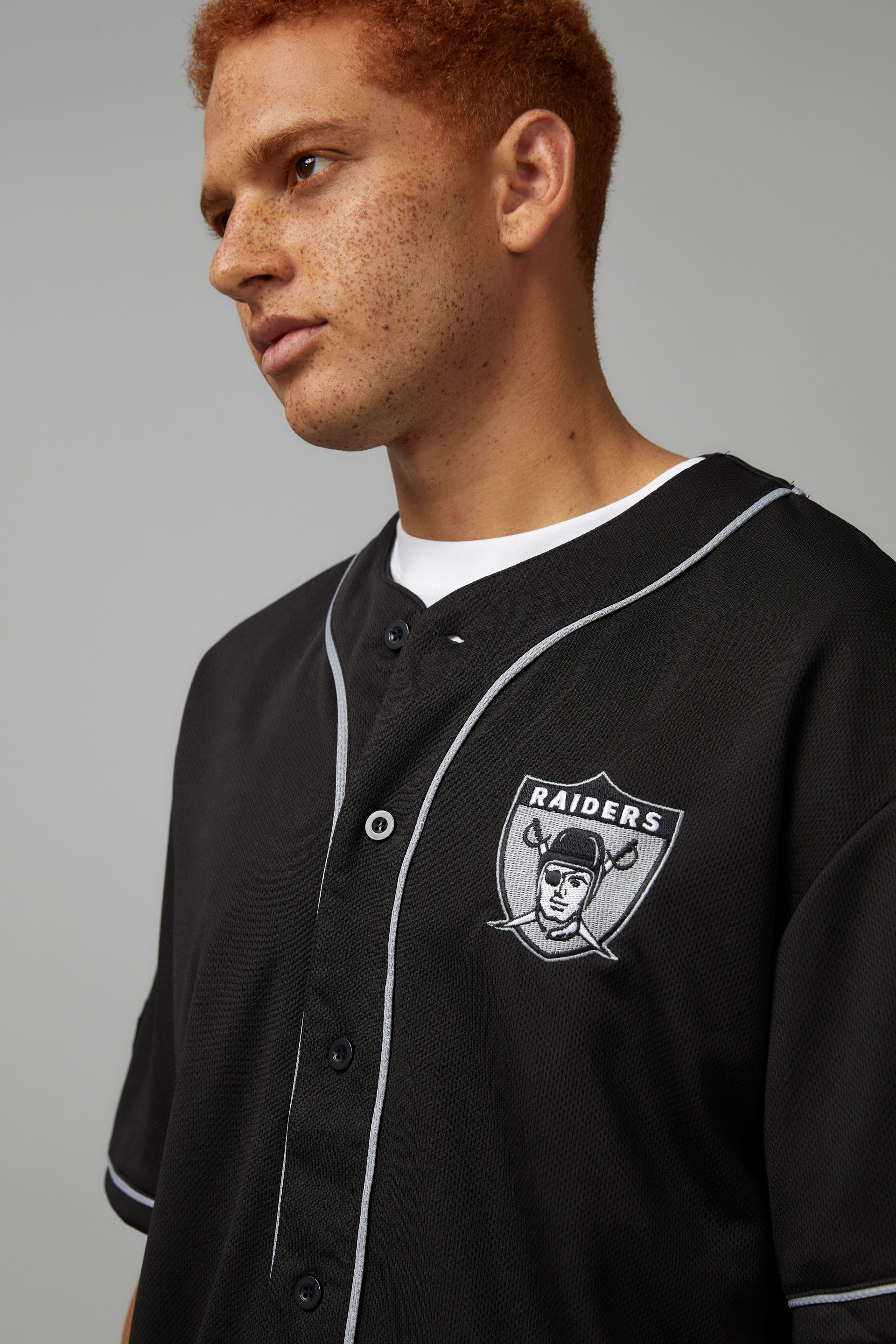 Oakland raiders deals baseball shirt