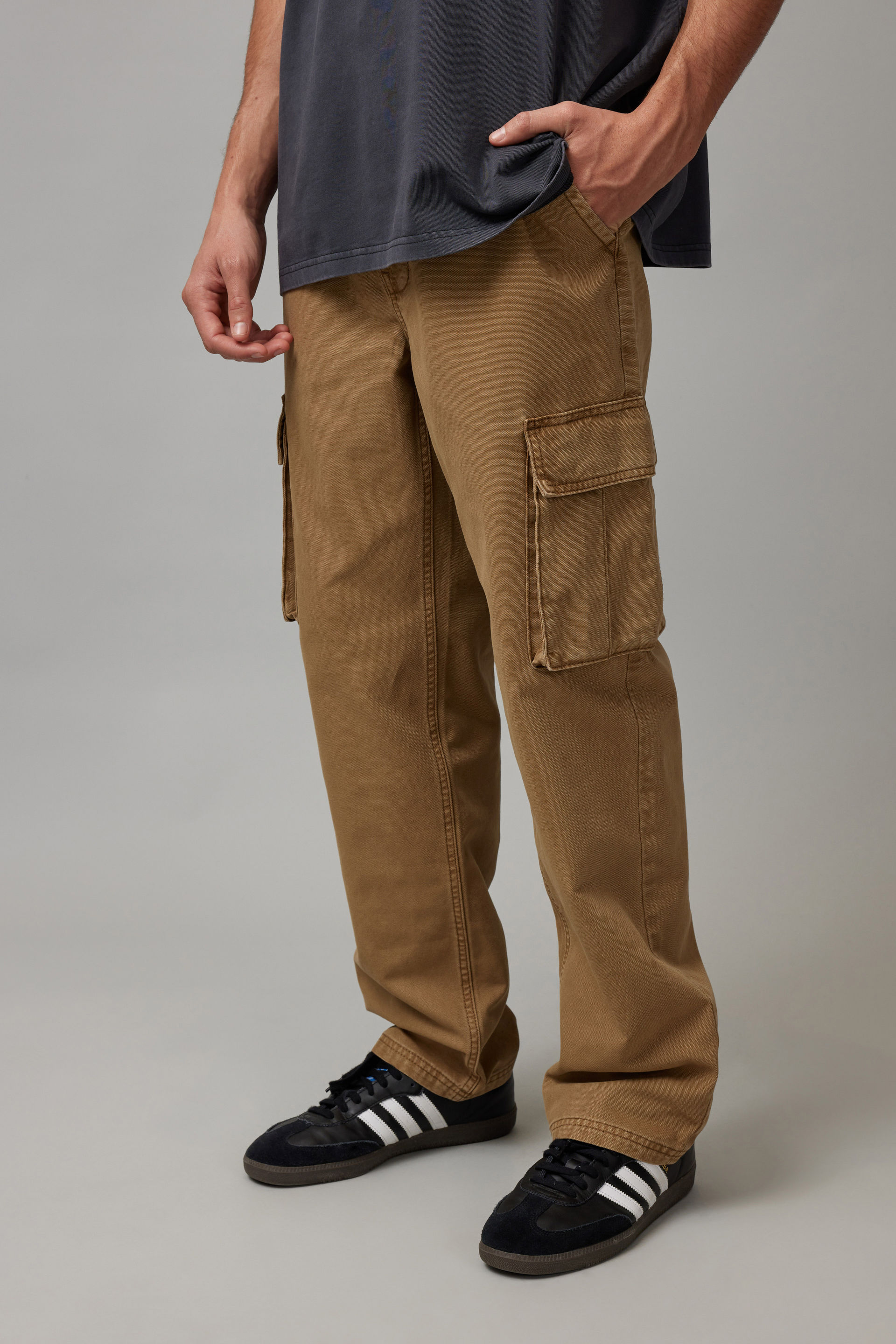 Half Half Straight Cargo Pant