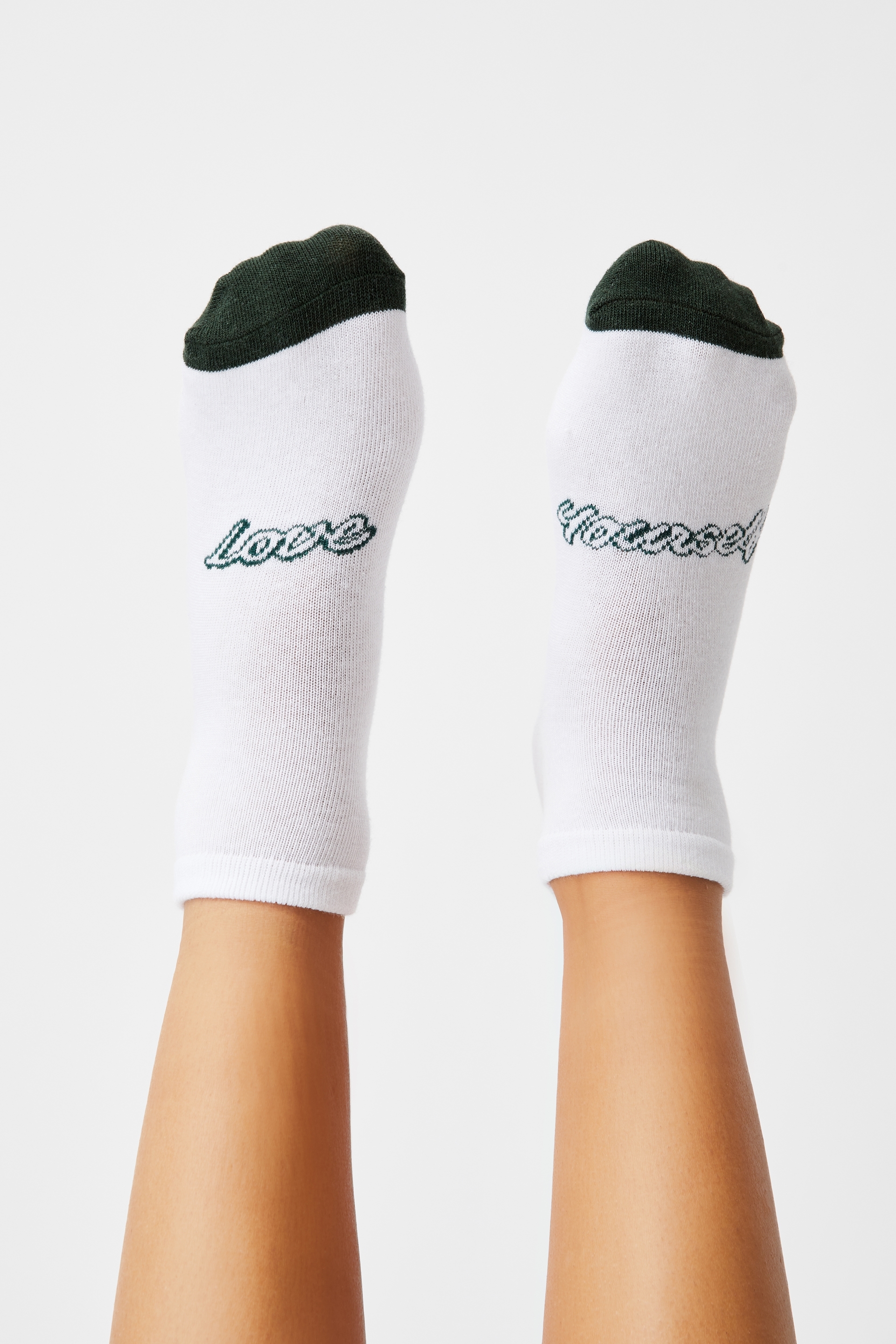 Factorie - Anklet Original Sock - White/love yourself