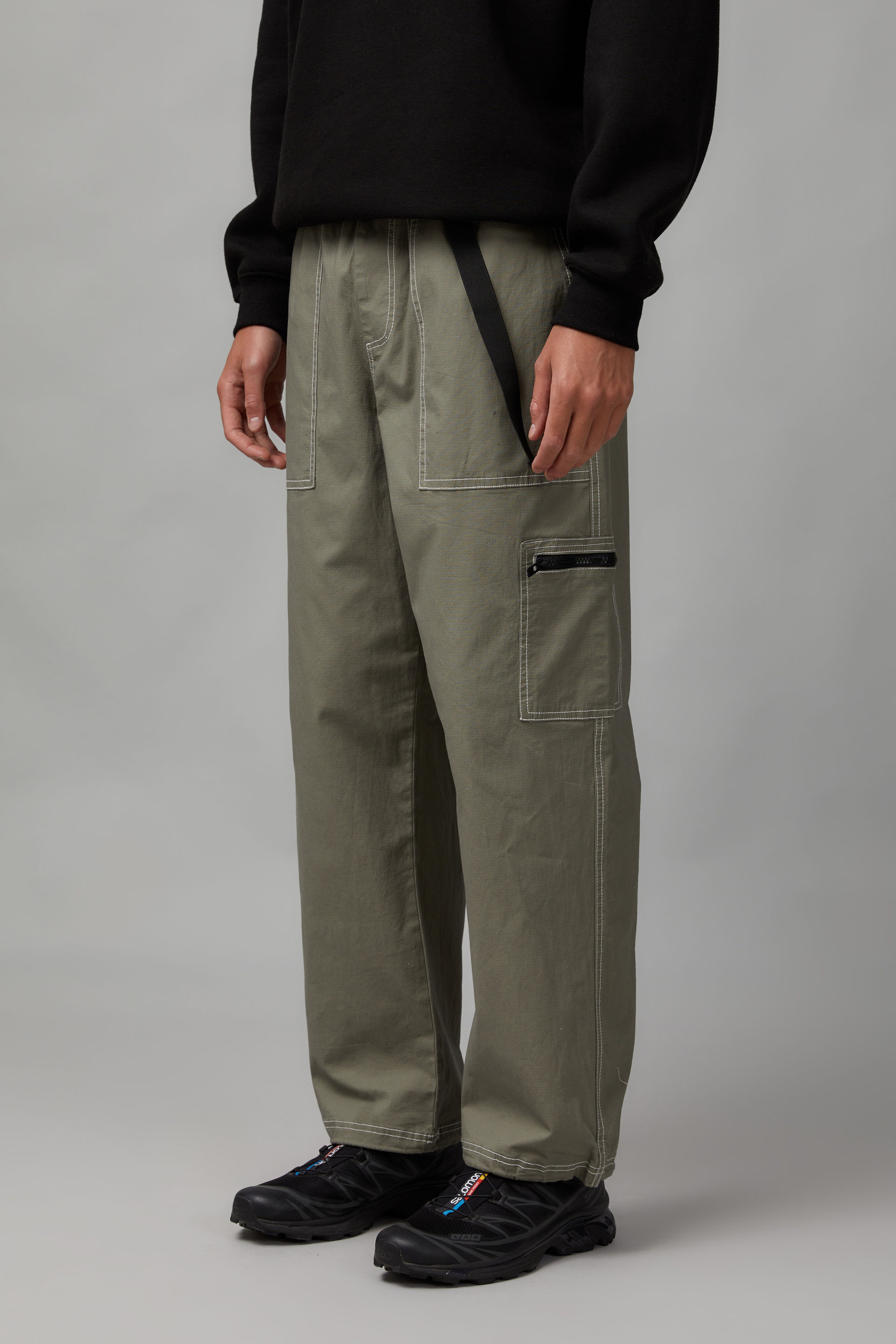 Threadbare Petite paneled sweatpants in gray - ShopStyle Pants