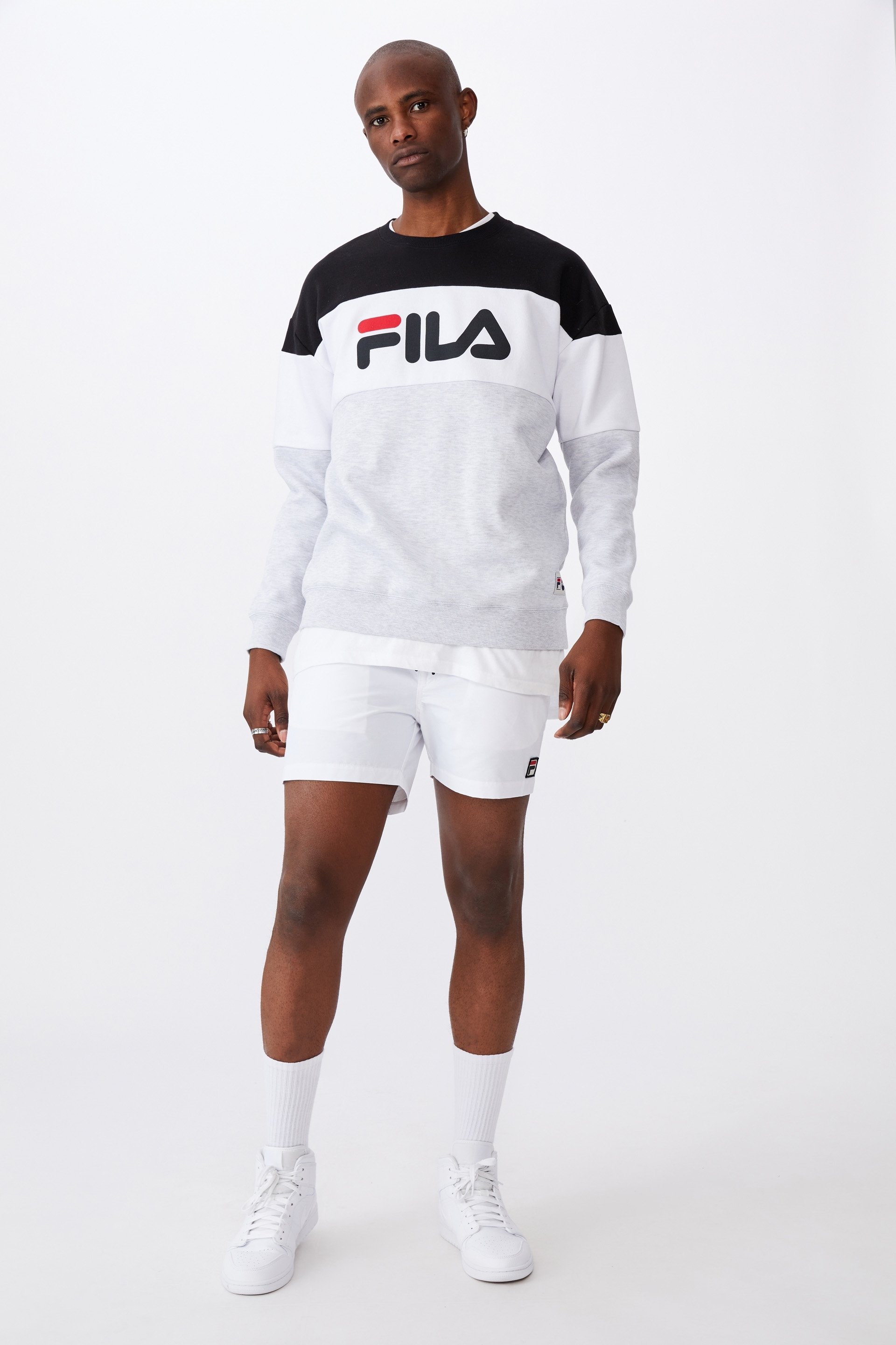 fila biker shorts set