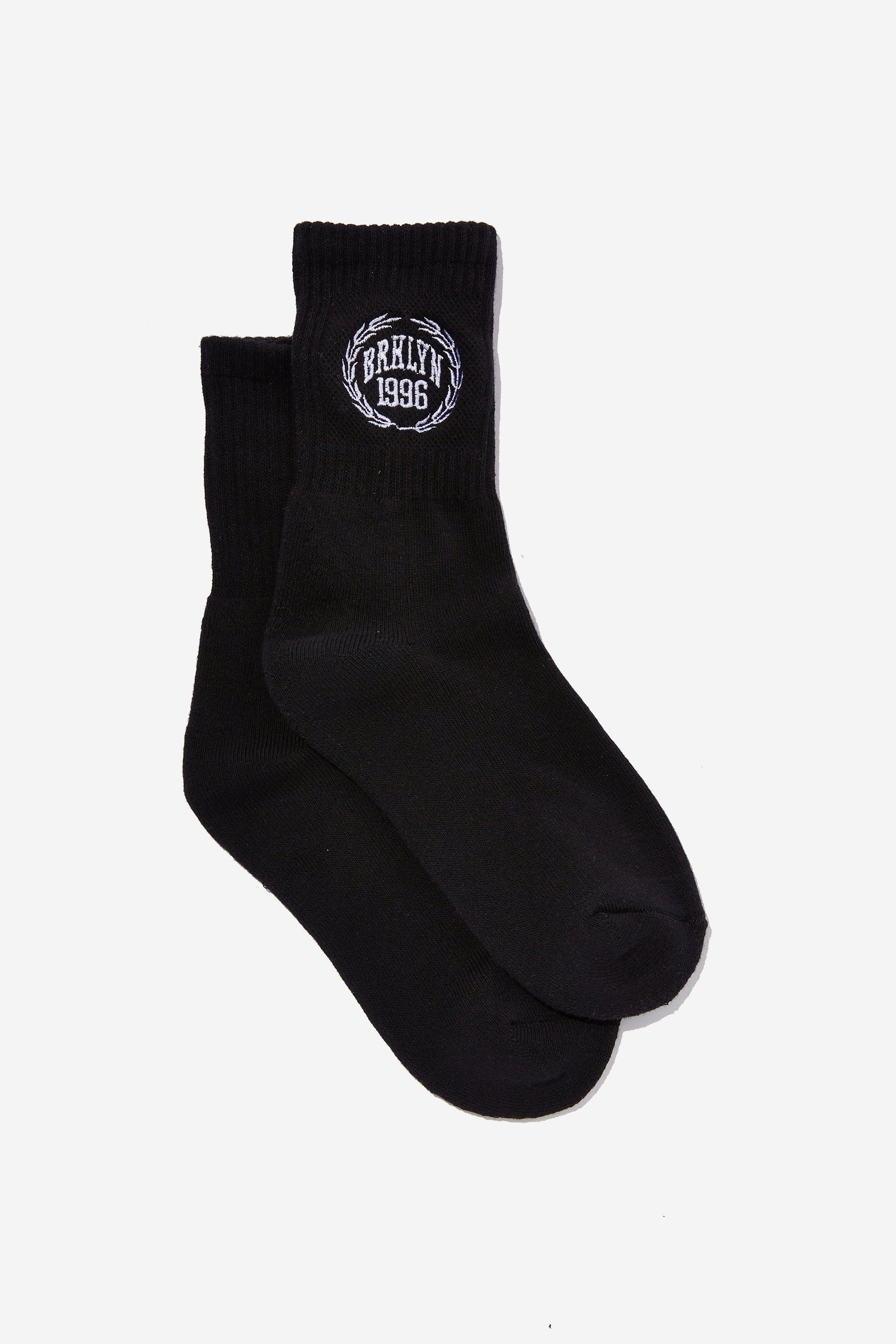 Factorie - Retro Sport Sock - Black brklyn