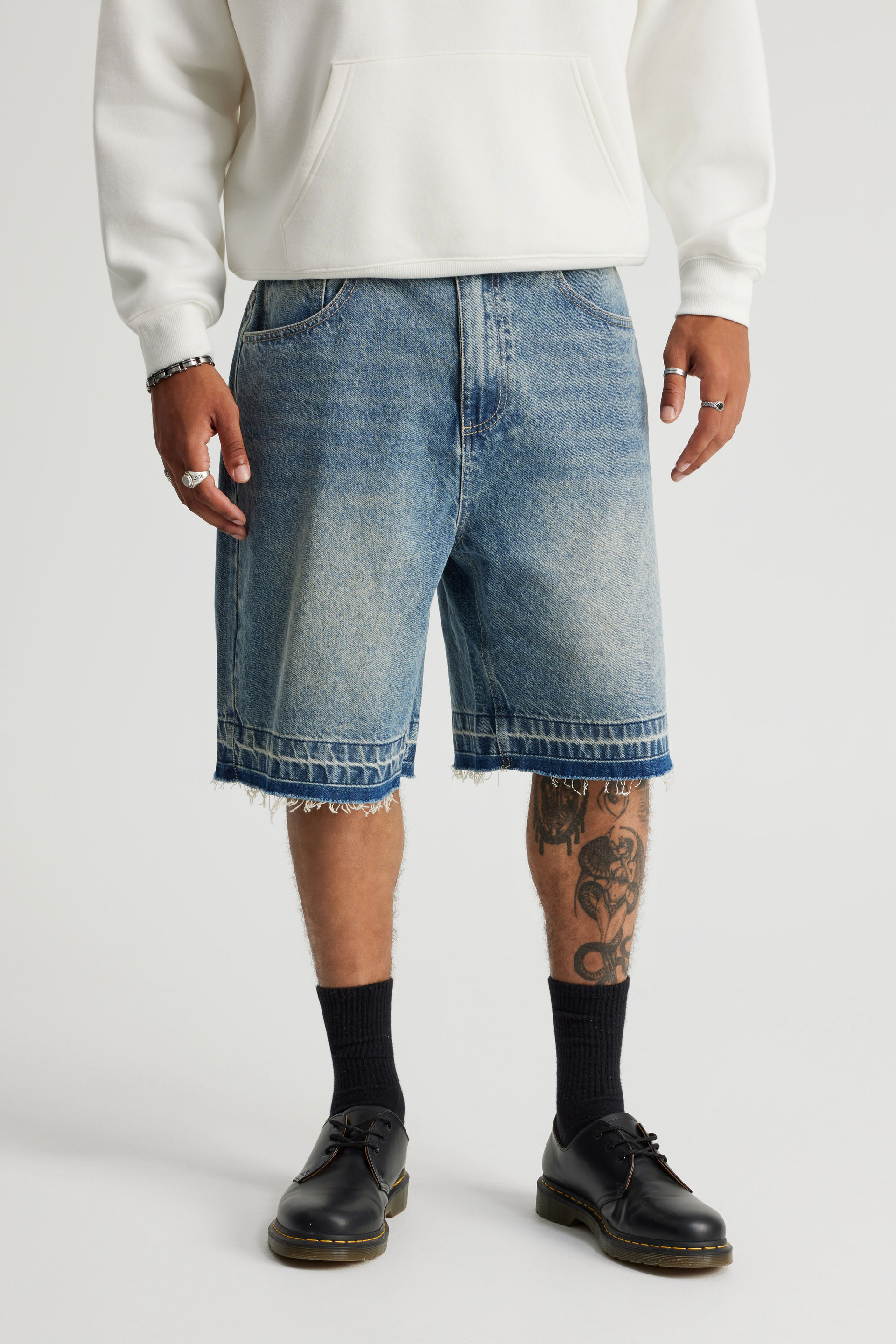 Factorie - Blue Notion Relaxed Baggy Denim Short
