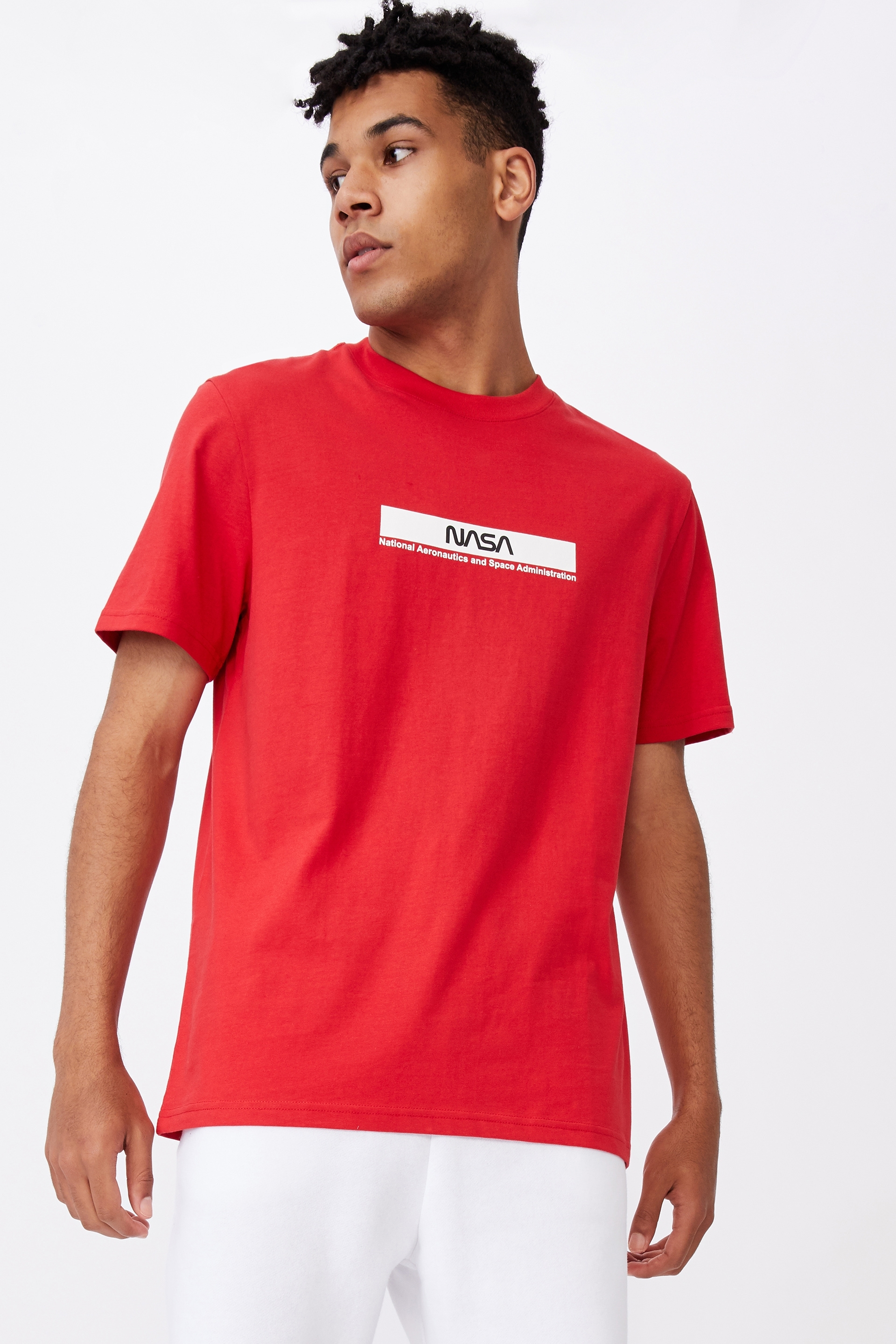 Factorie - Regular Pop Culture T Shirt - Lcn nas lychee/nasa stripe
