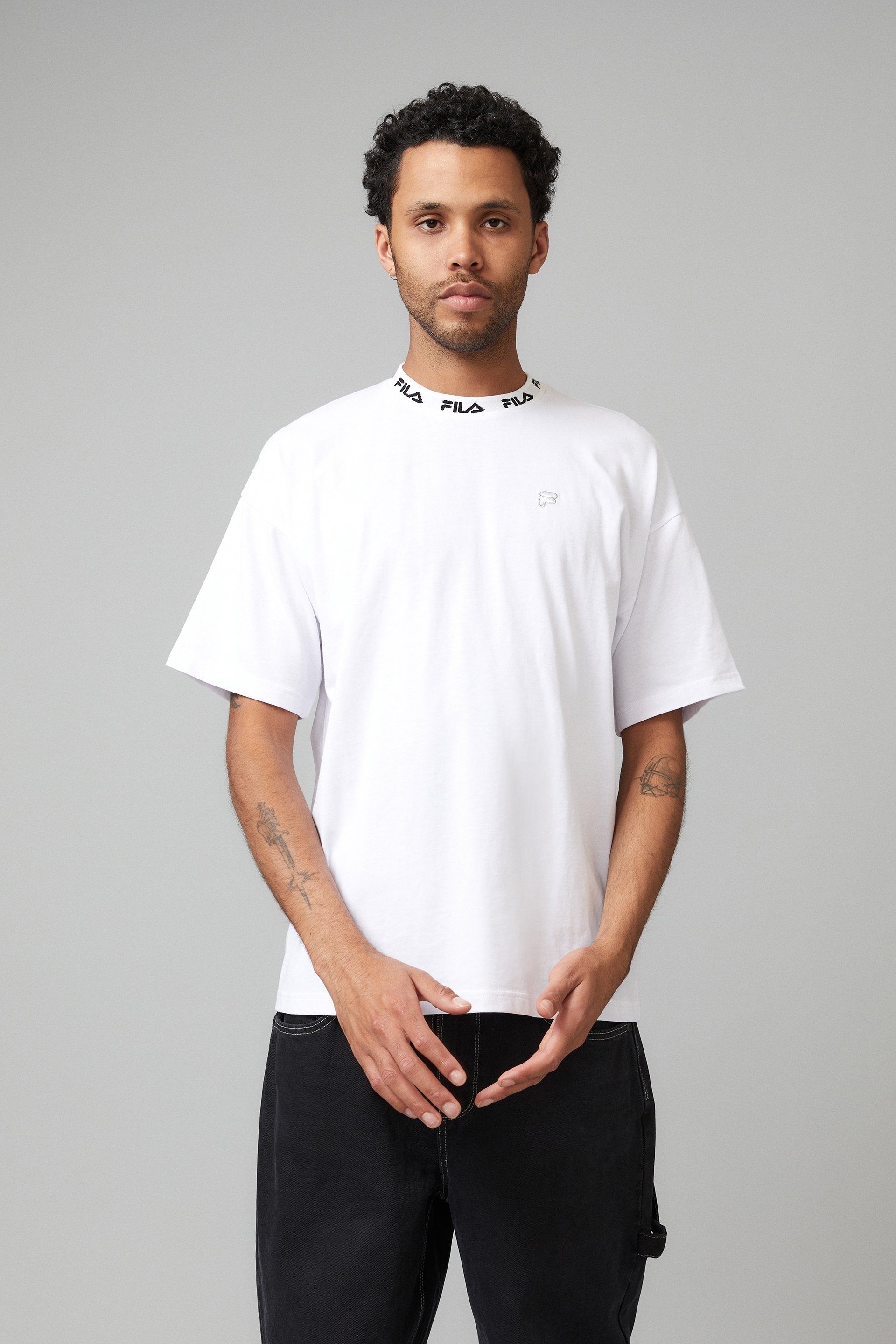 Factorie - Fila Lcn Oversized T Shirt - White/fila