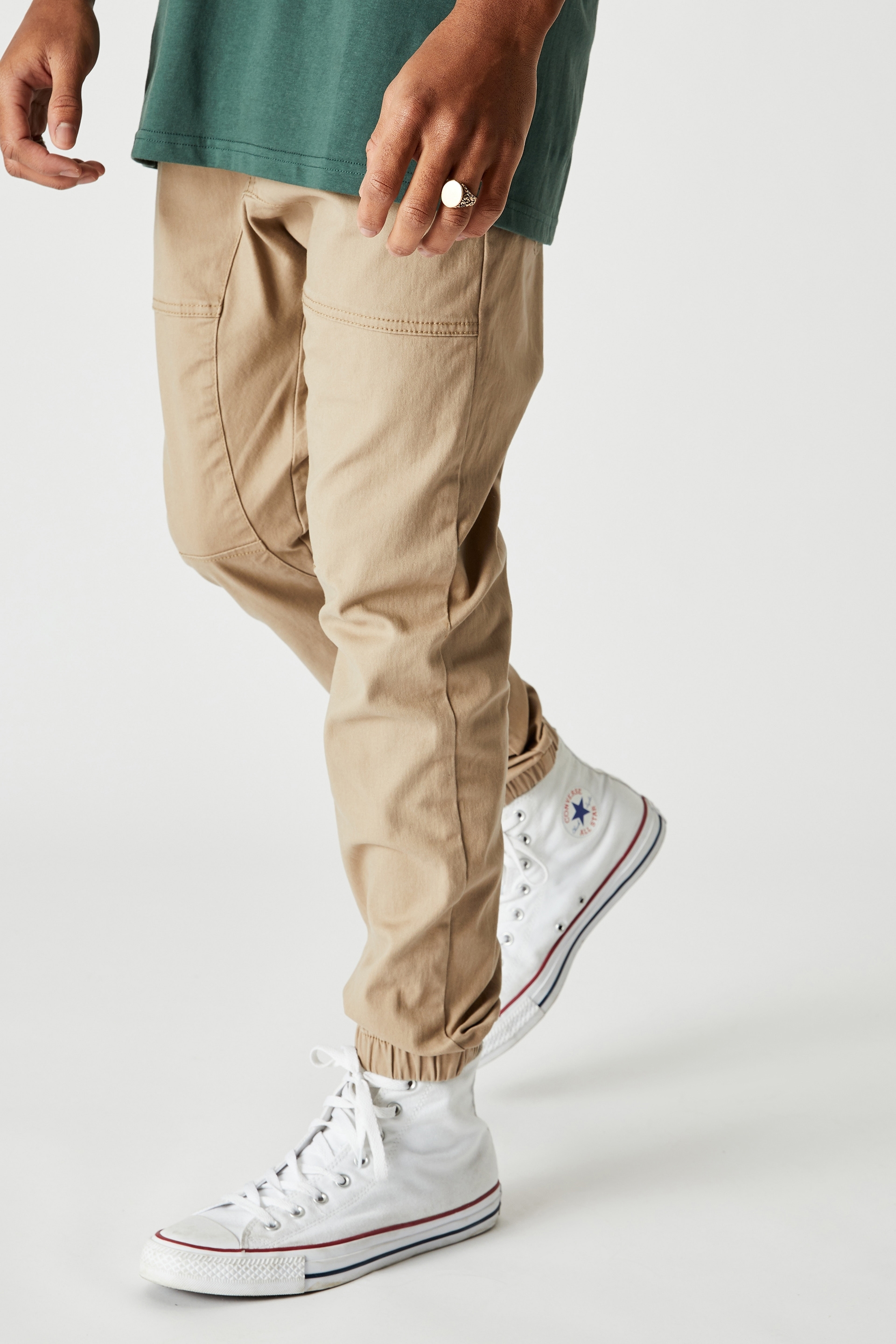 men's surgent cuffed trousers