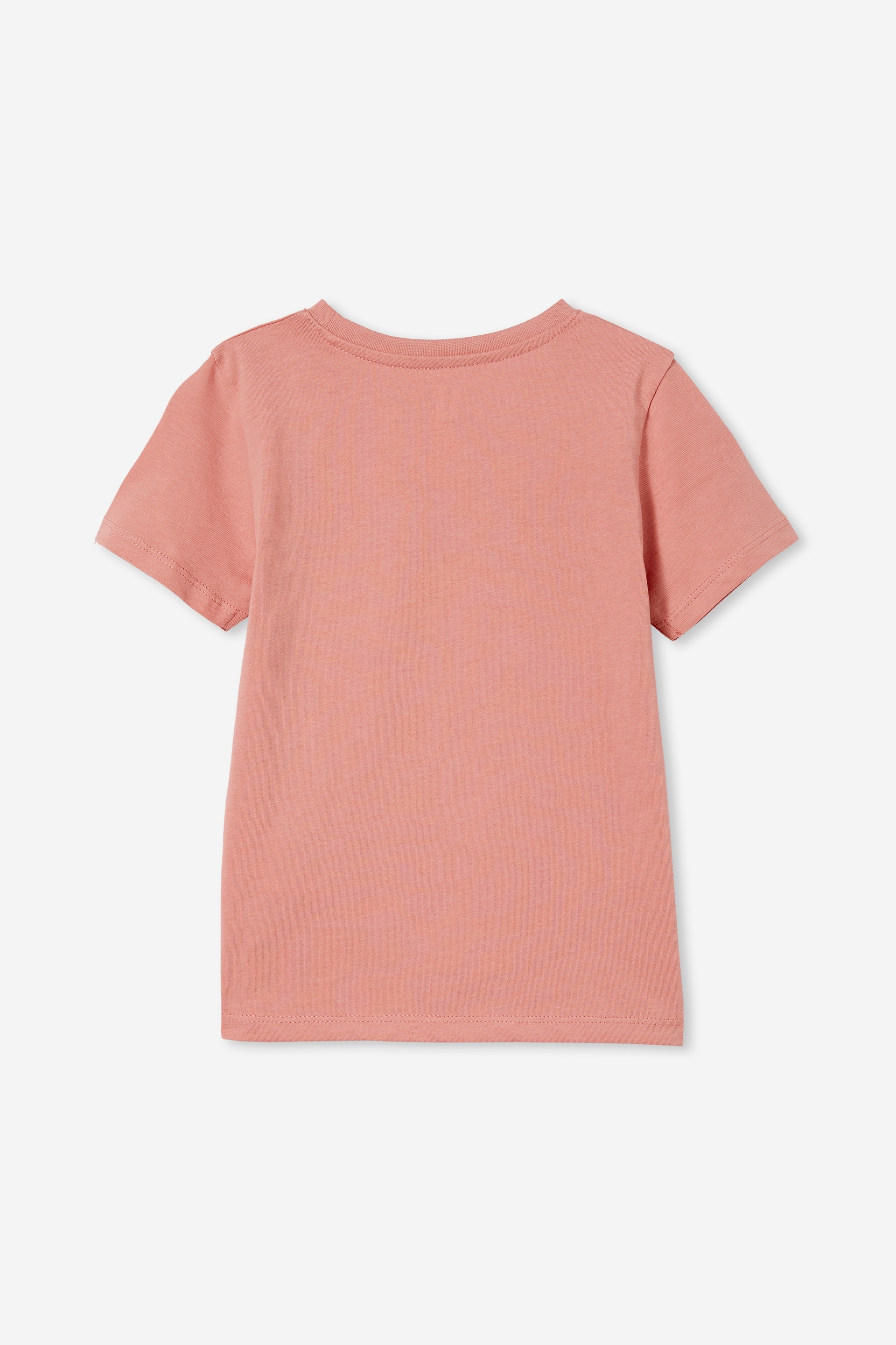 Asda Asda George Girls Pink Floral Cotton Basic T-Shirt Size 9-12 Months Crew Neck 