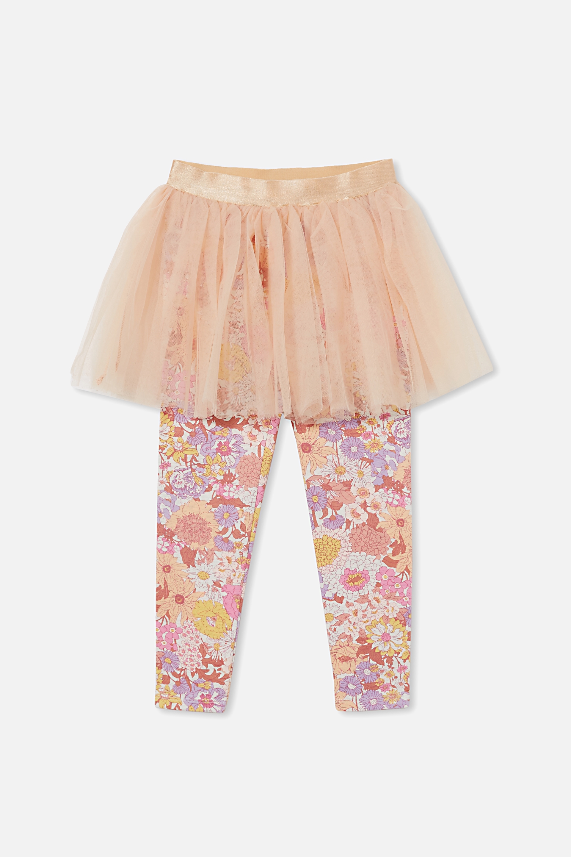 Cotton On Kids - Zoe Skegging - Peachy/pink boho floral