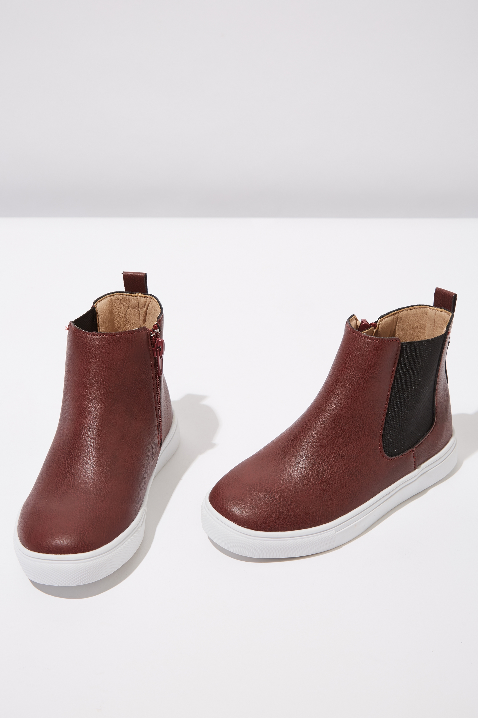 Cotton On Kids - Darcy Gusset Boot - Burgundy smooth
