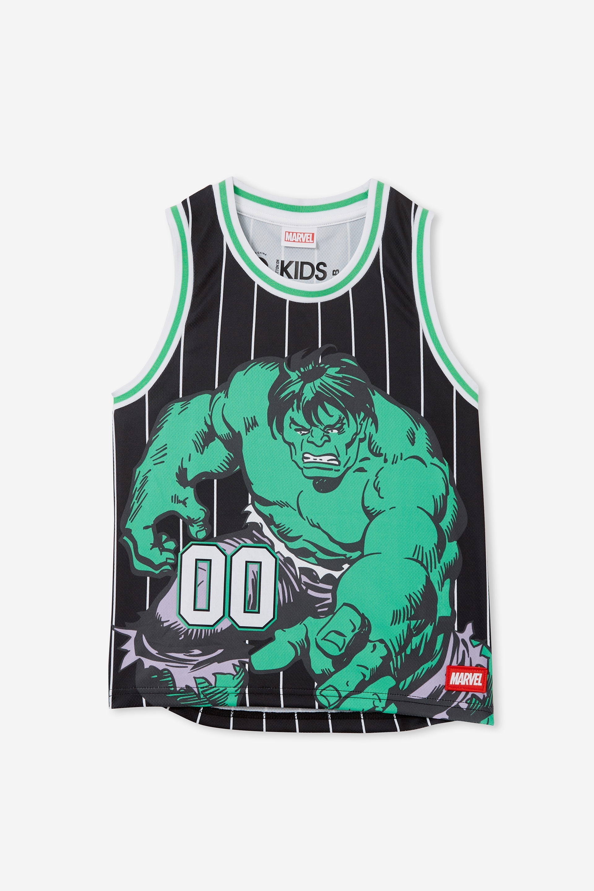 Cotton on Kids - License Basketball Tank - LCN Mar Phantom stripe/hulk