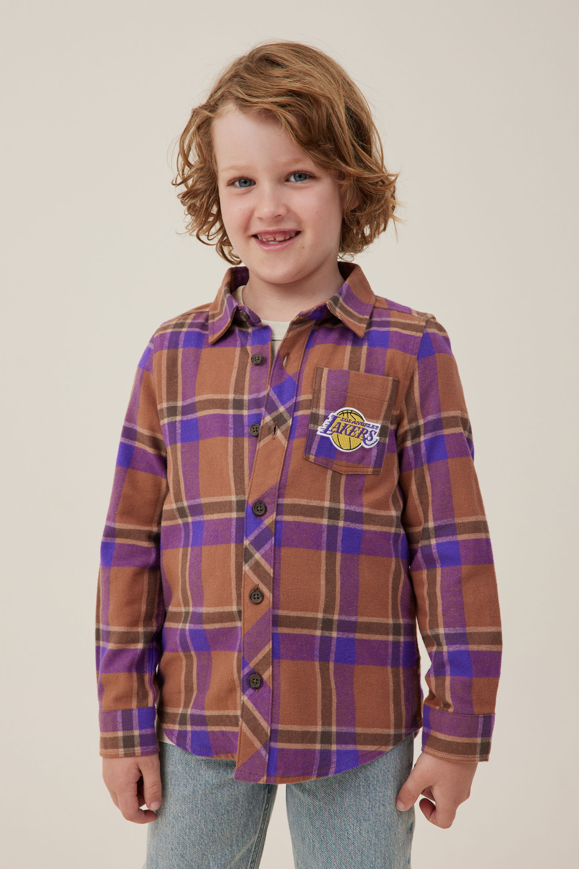 lakers flannel shirt