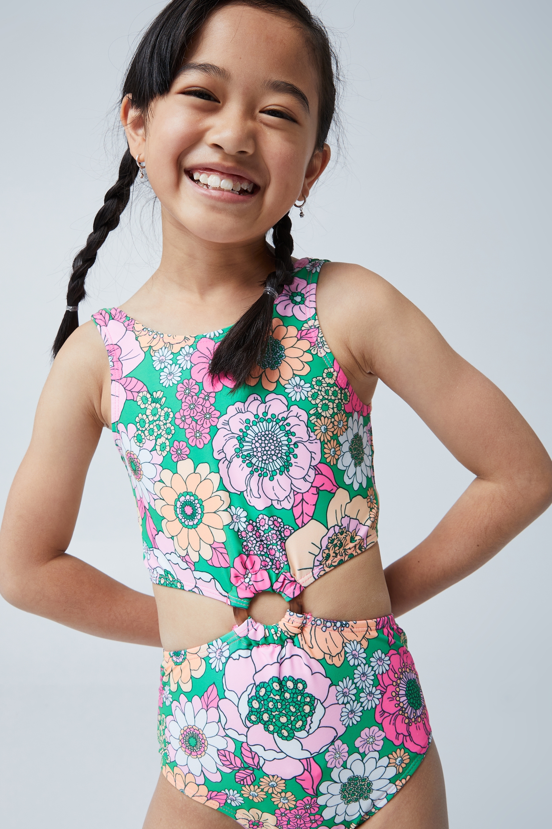 Cotton On Kids - Alora One Piece - Toffee apple/lenny floral