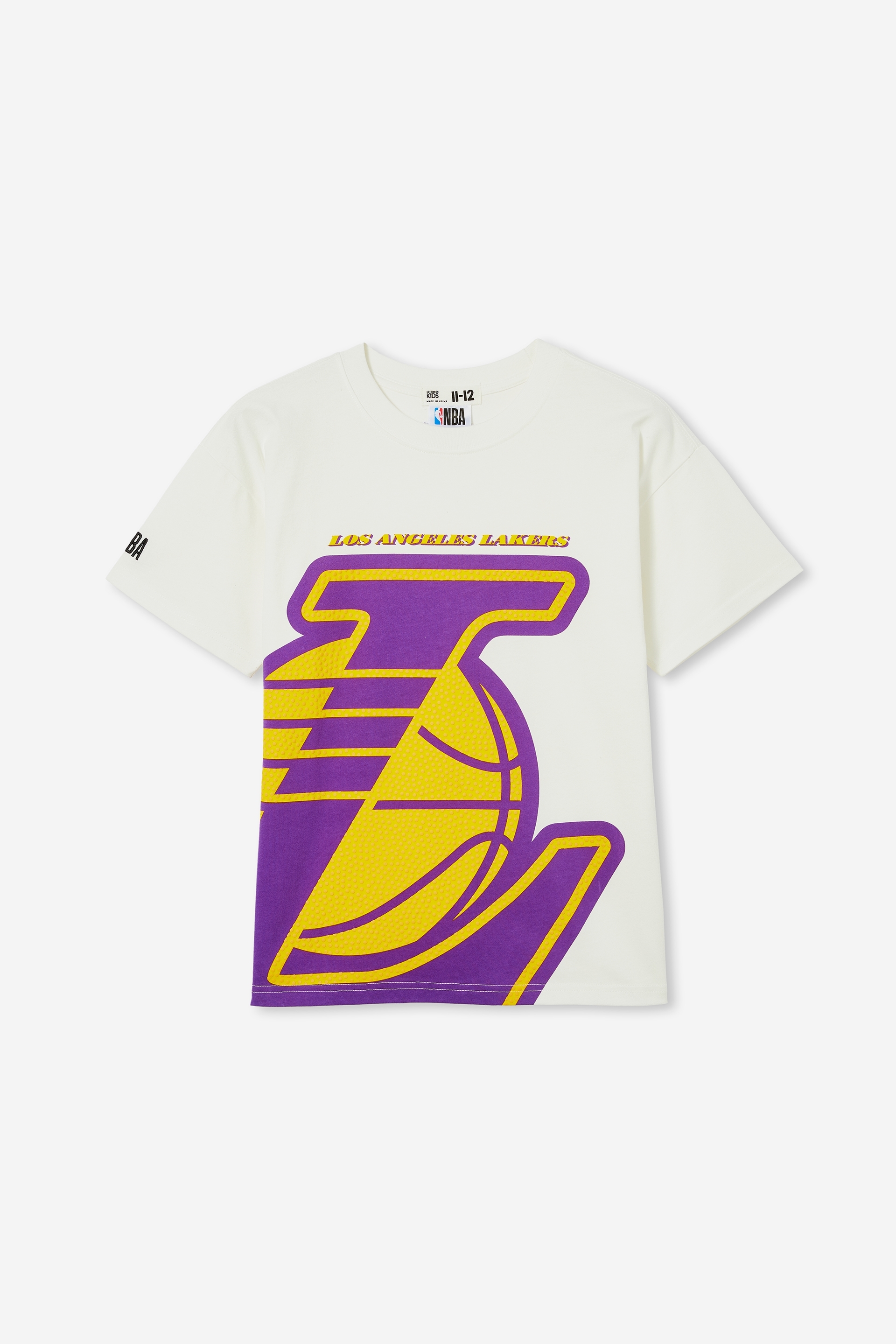 White Nike NBA LA Lakers Essential Graphics T-Shirt