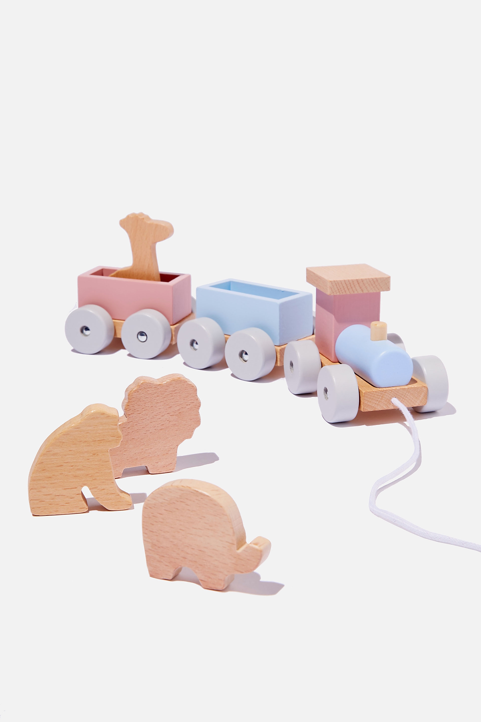 Cotton On Kids - Frankie Wooden Toy - Pull along train