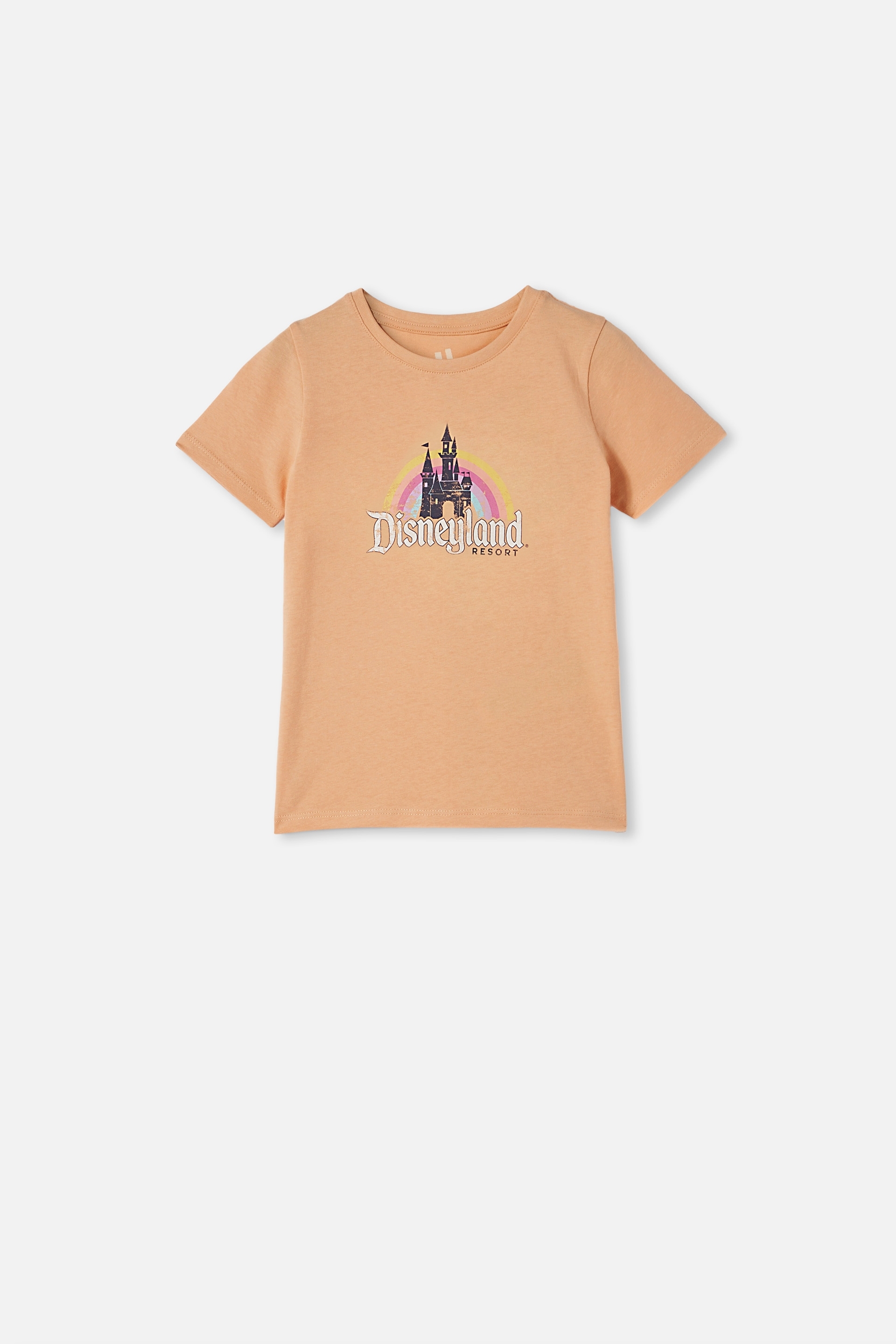 Cotton On Kids - Disneyland Short Sleeve Tee - Lcn dis rainbow castle/peachy
