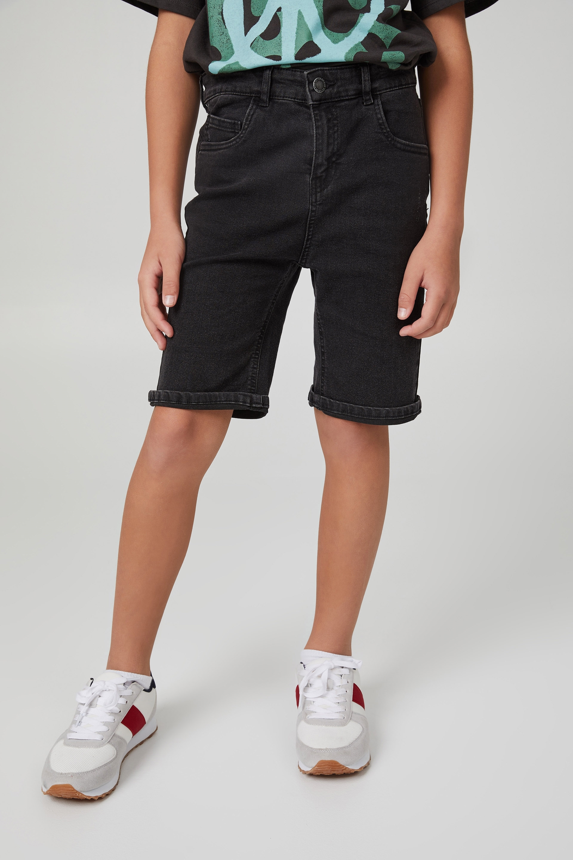 Cotton On Kids - Super Slim Fit Short - Burleigh black