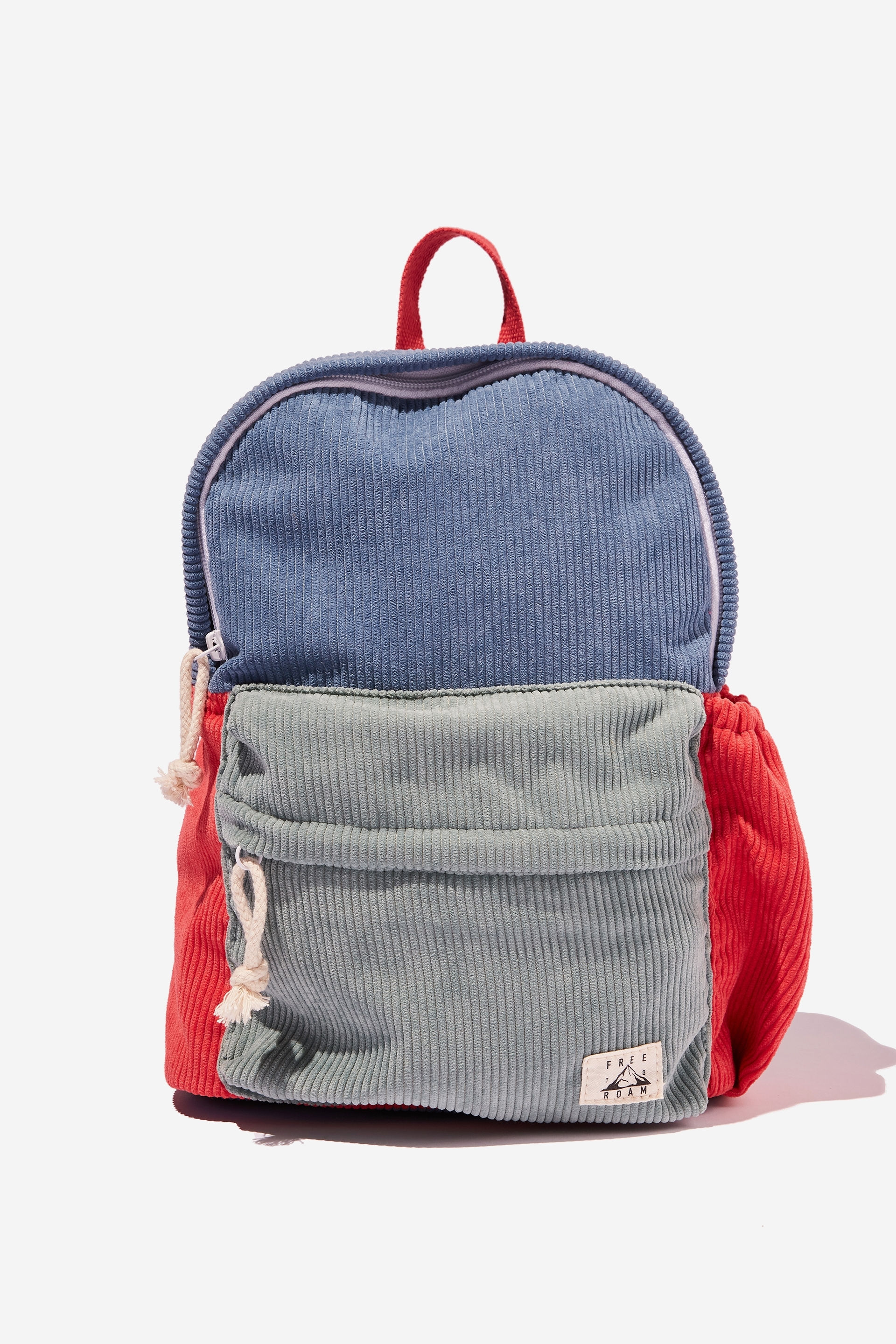 Cotton On Kids - Happy Camper Backpack - Retro blue/swag green